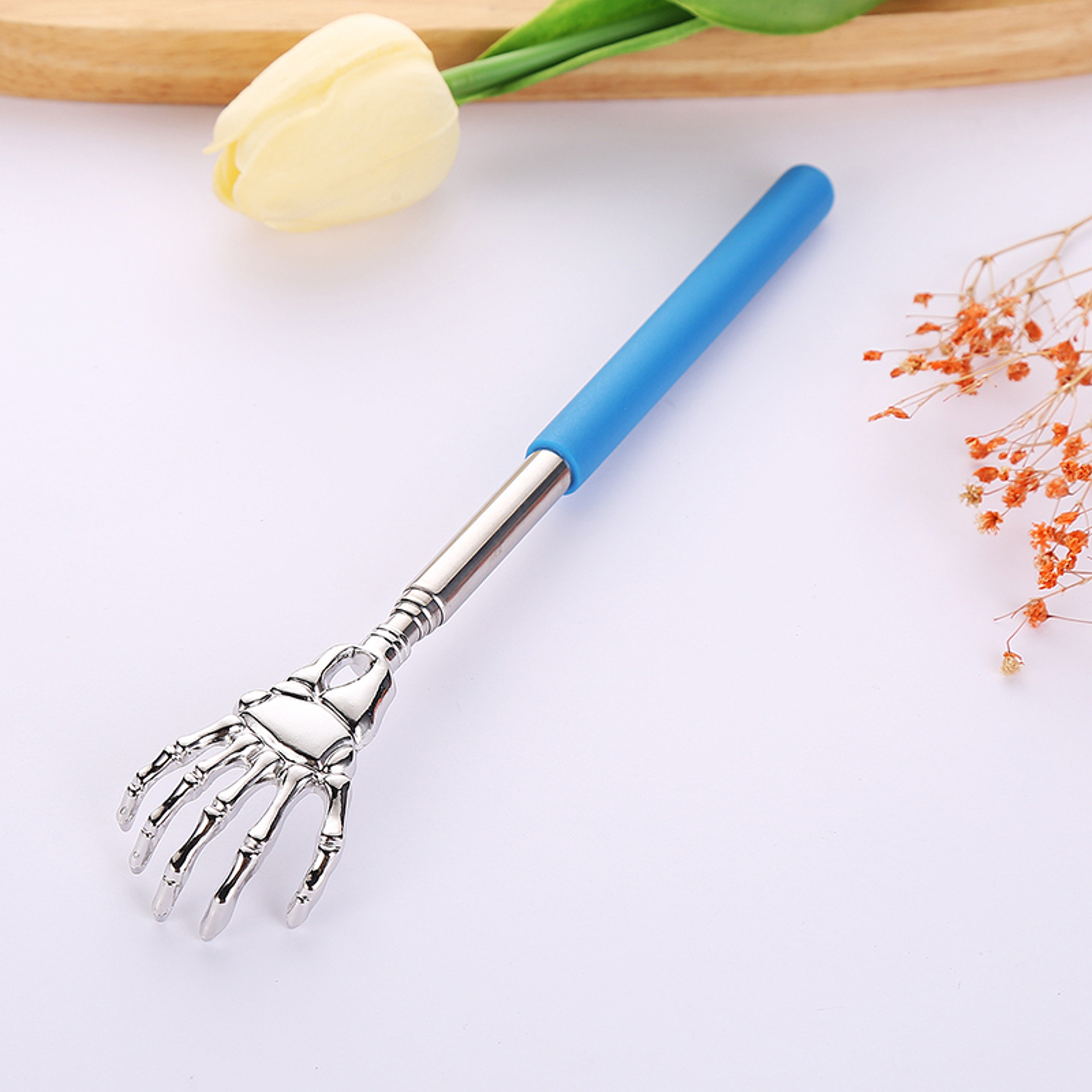 Stainless Steel Ghost Hand Itchy Scratcher Scalable Itchy Scratcher For Home Use Ideal For Elderly  7
