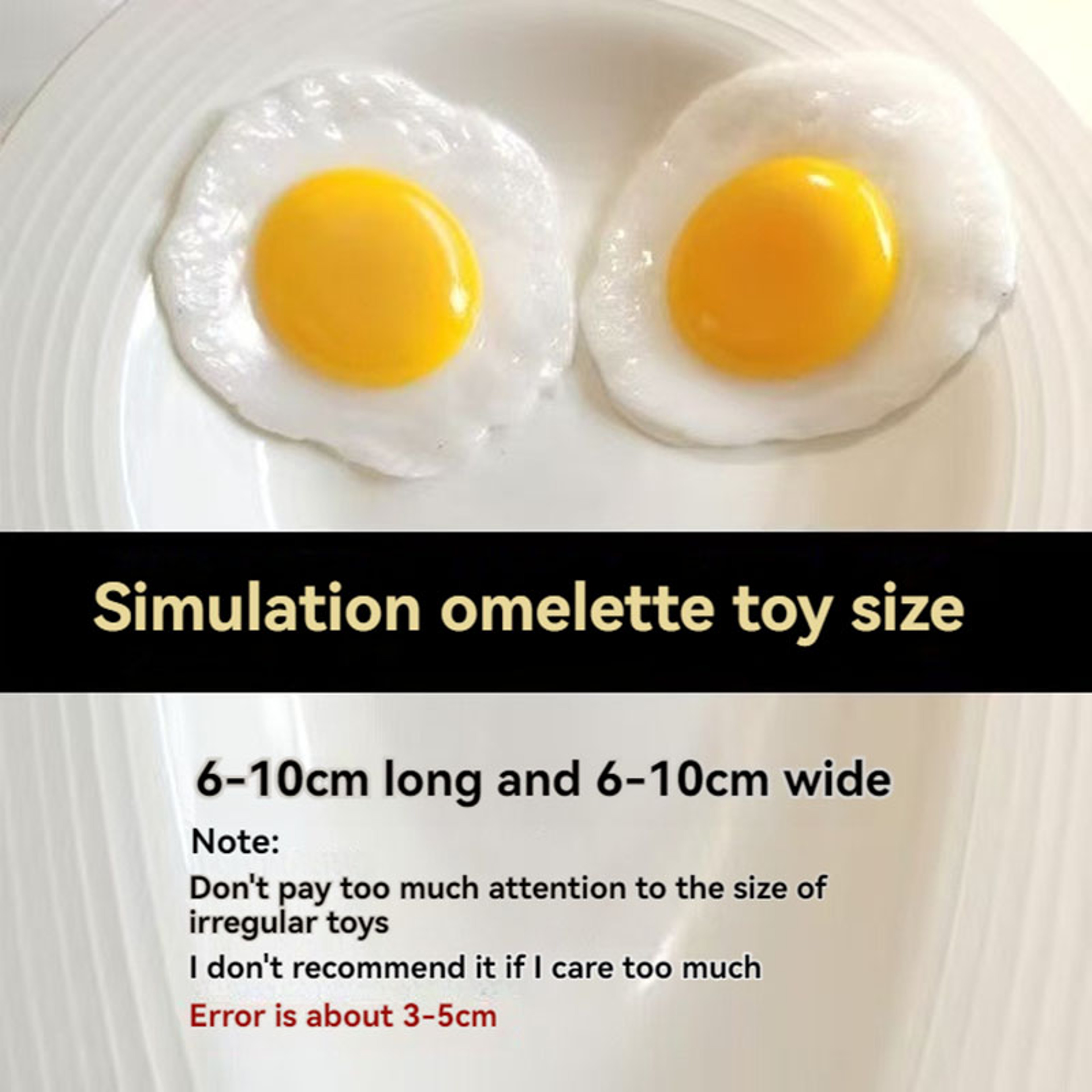 Simulated Food Fried Egg Decompression Simulation Fried Egg Decoration 1