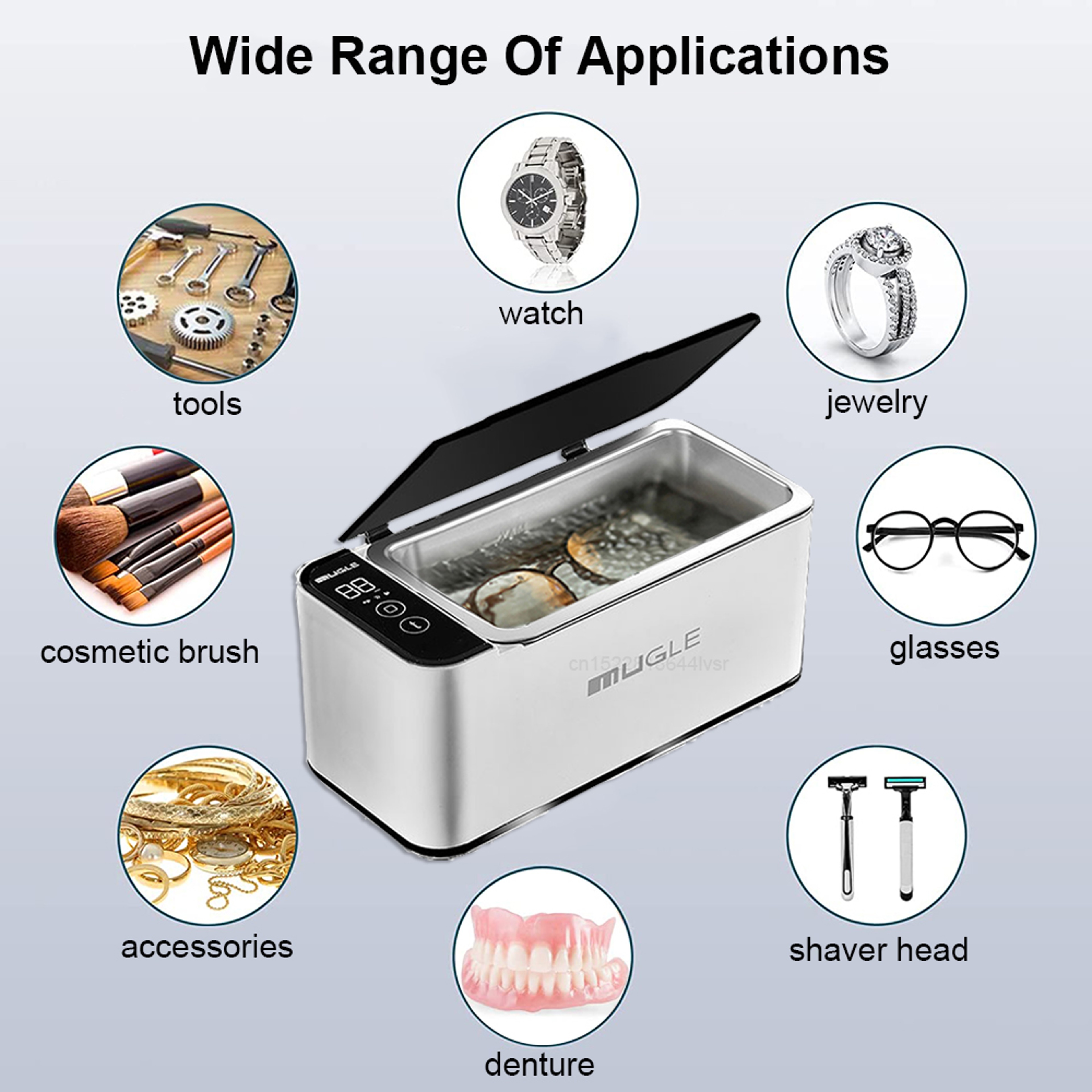 Ultrasonic Watch Cleaner High Frequency Ultrasound Cleaning Bath For Watch Glasses 1