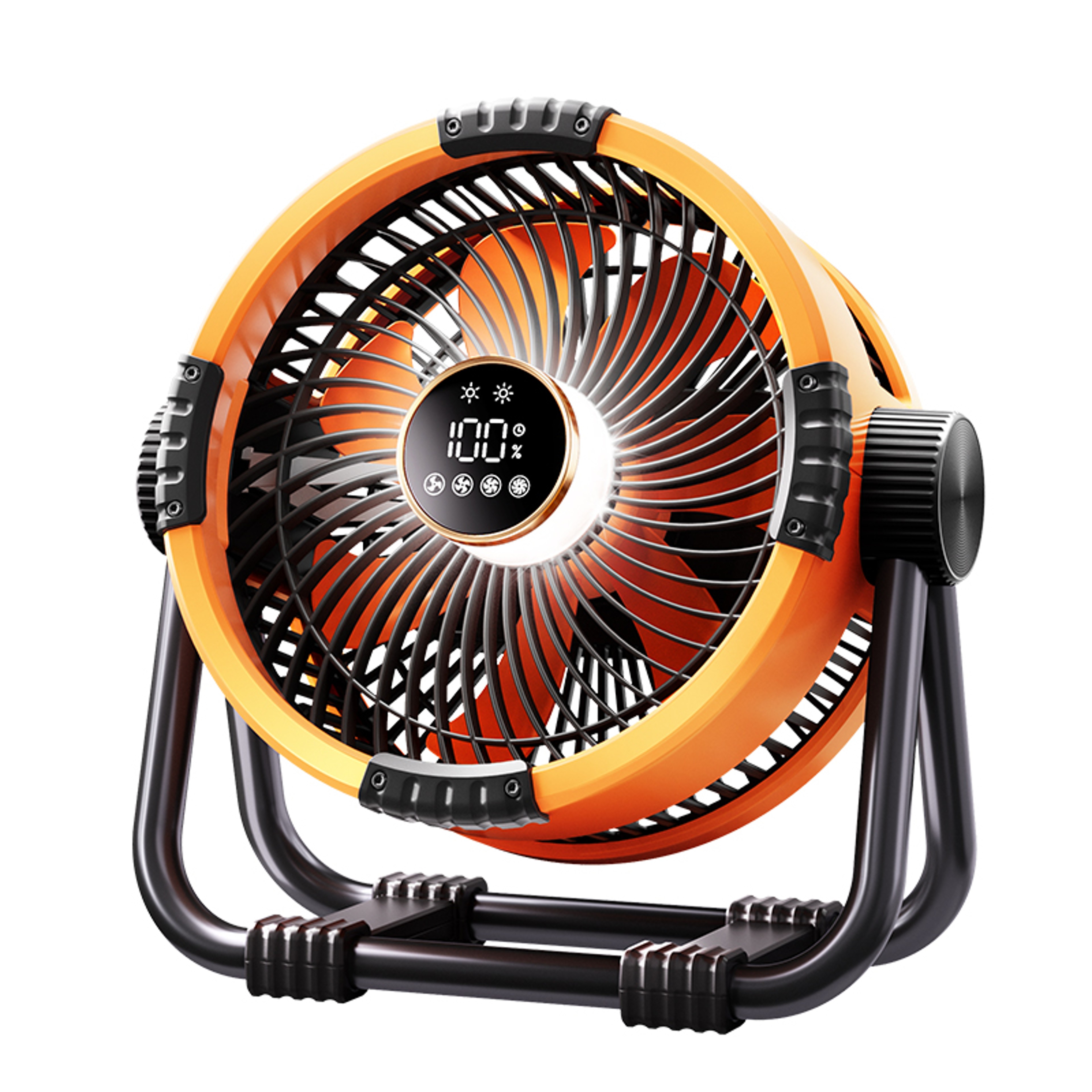 Rechargeable Wireless Air Circulators Fan With Hook Light Outdoor Portable Camping Fan Tent Ceiling 0