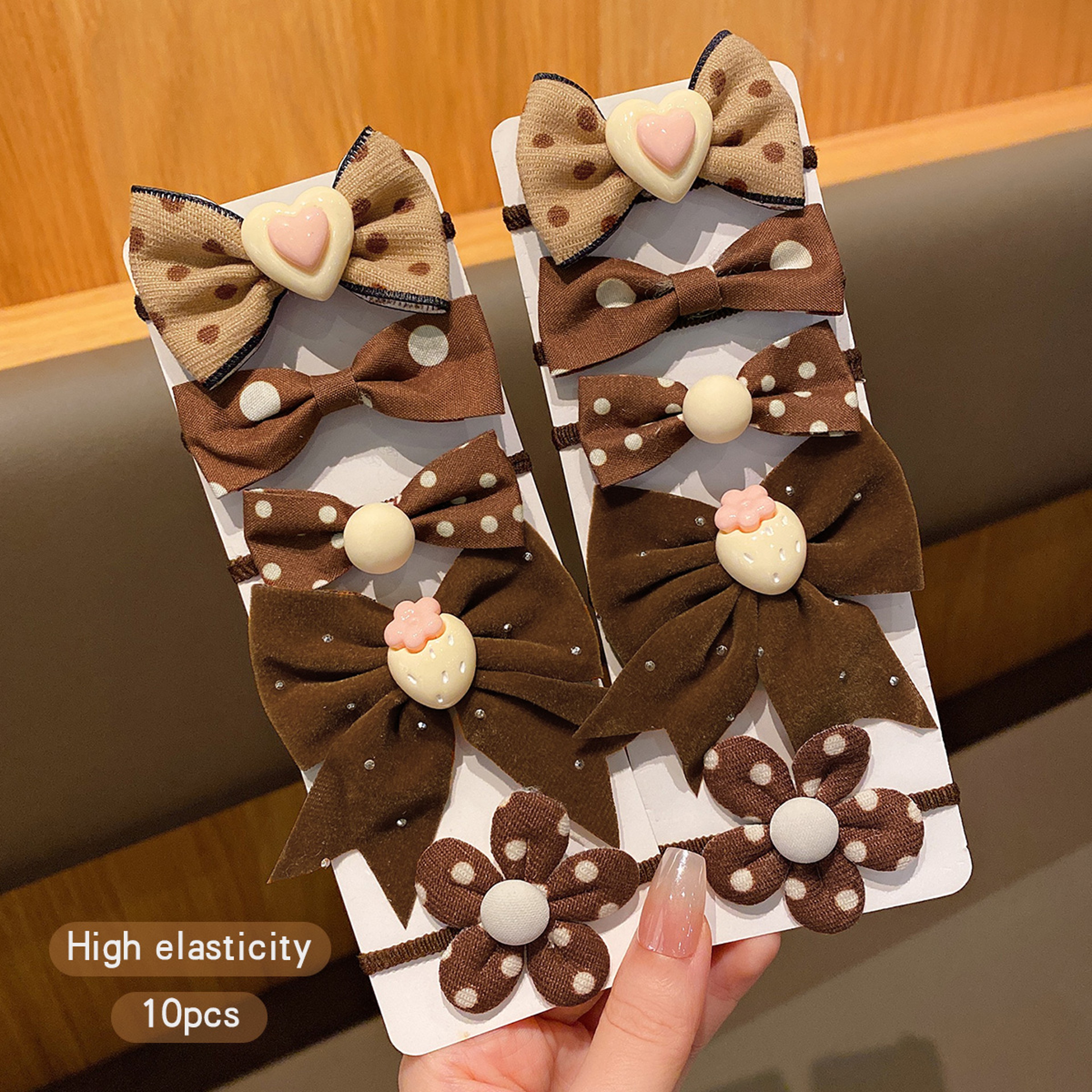 Rubber Band Hair Accessories Bow Flower Hair Rings Suitable For Daily Use Stylish Hair Ties 2