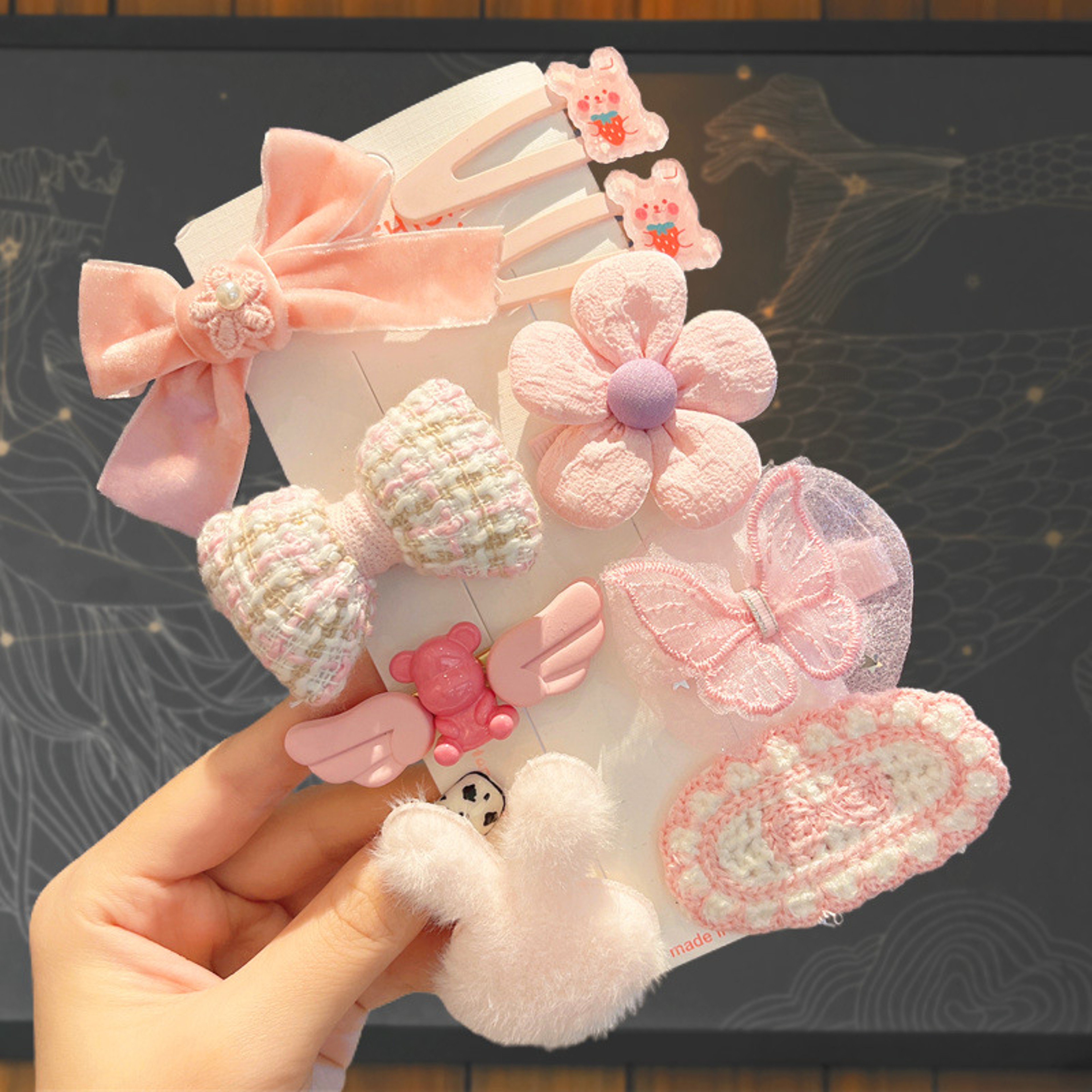 Cute Headdress Girl Hairpins Childrens Plush Hair Clip For Autumn And Winter Baby Hair Accessory Hi 10
