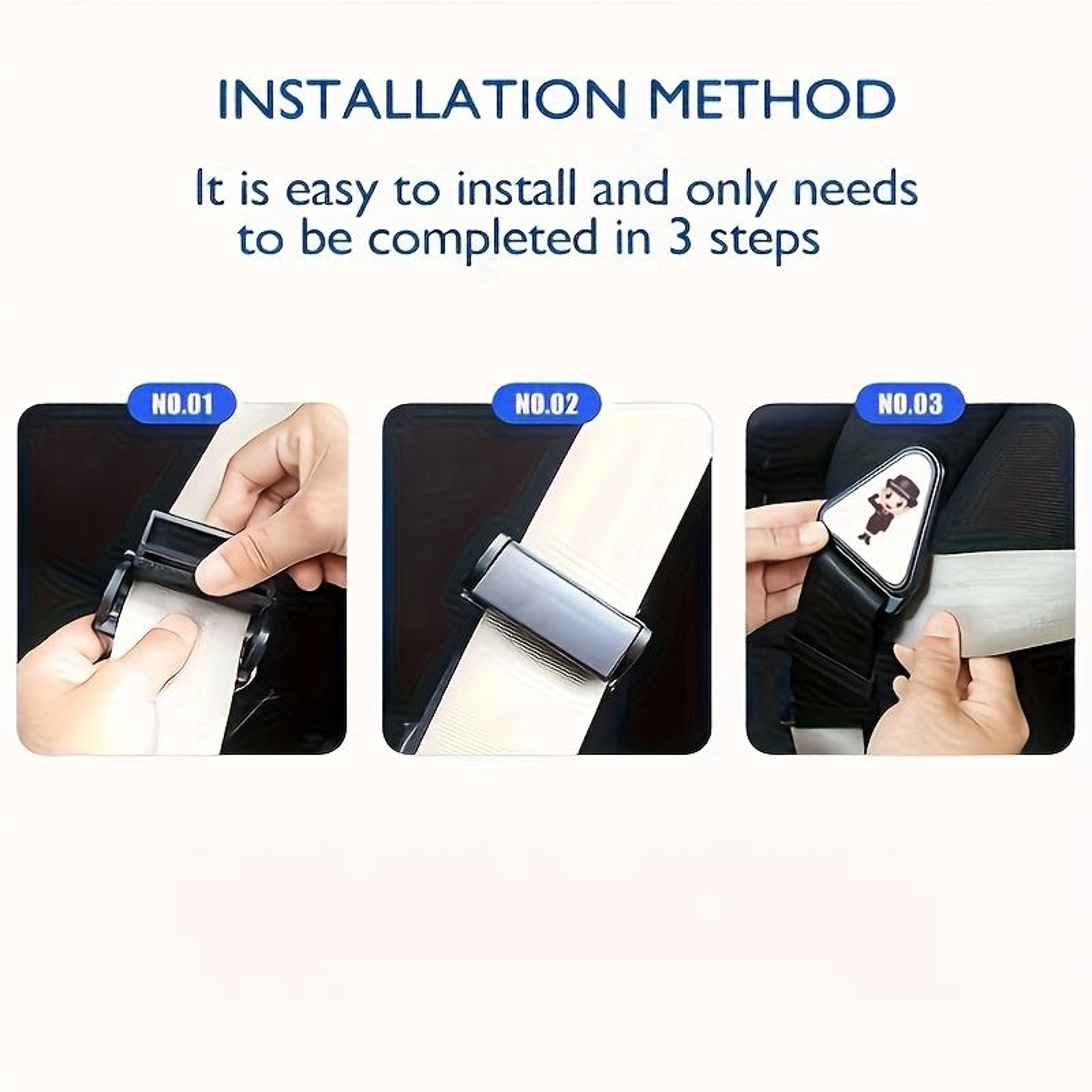 Universal Car Baby Safety Seat Strap Adjuster Children Kid Car Safety Belt Seat Belt Correction Tap 4