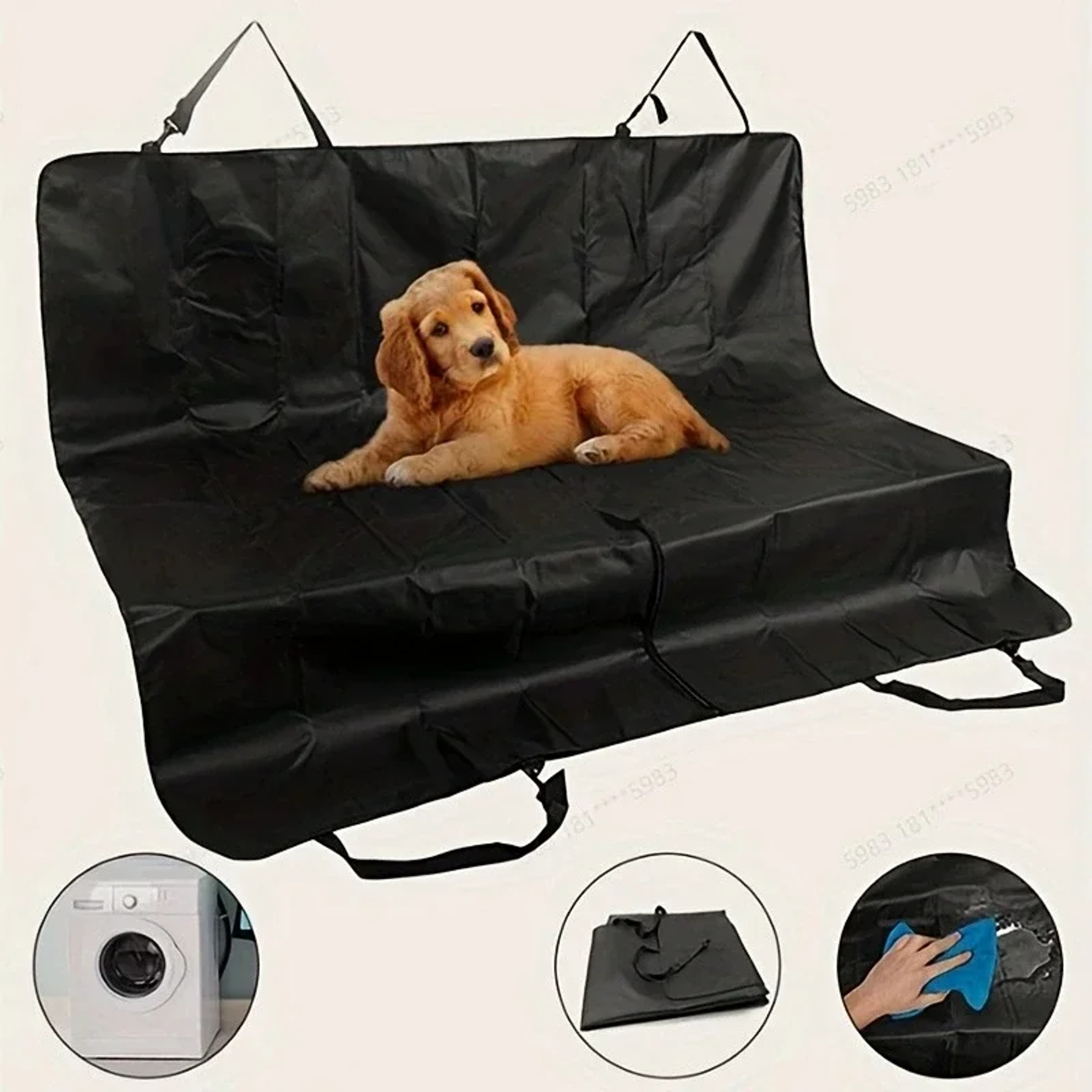 Pet Travel Dog Carrier, Oxford Cloth Car Seat Cover, Car Trunk Mat SUV Liner for Dogs – view 1