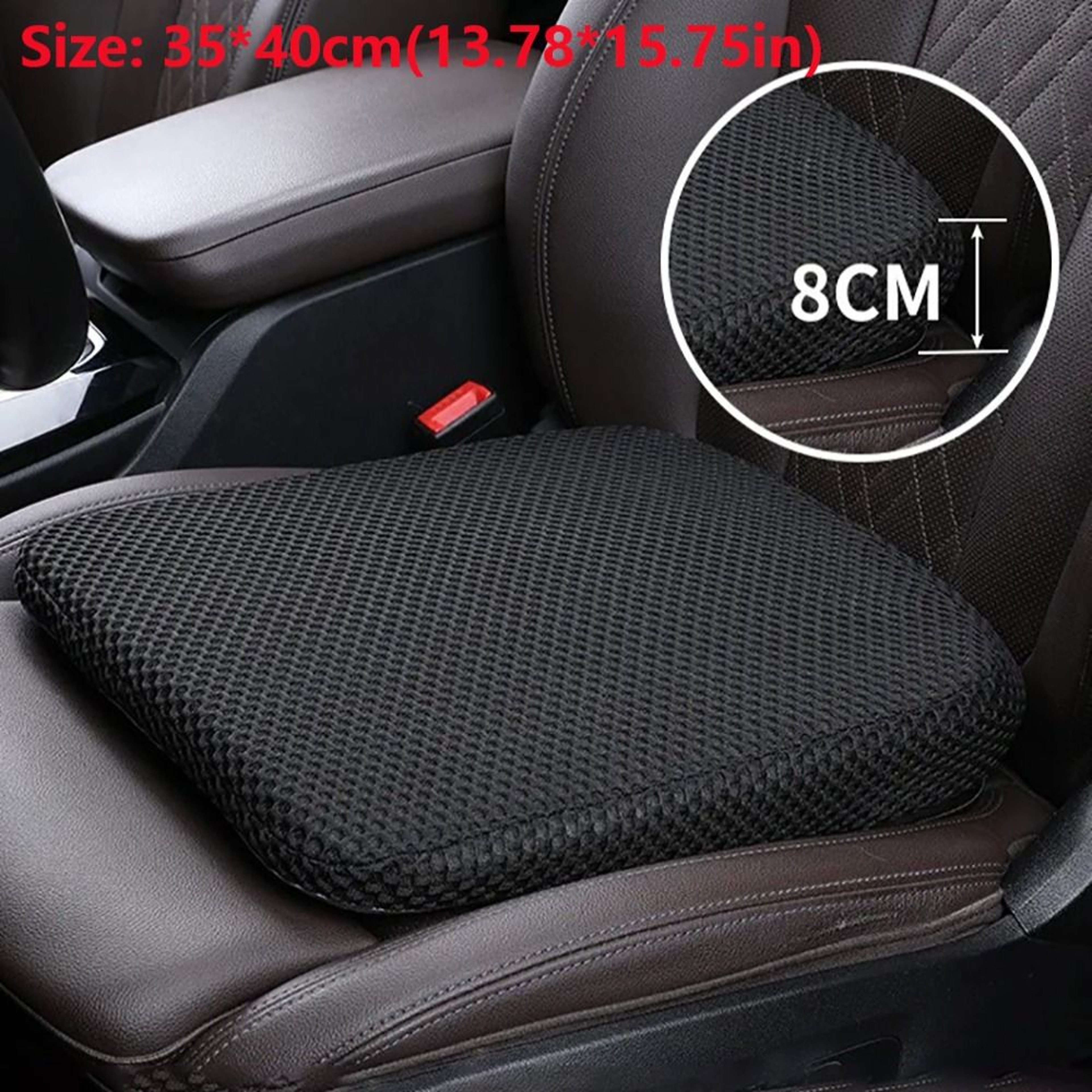 Memory Cotton Car Seat Cushion New Car Seat Booster Cushion Honeycomb Breathable 3D Mesh Thickened  3