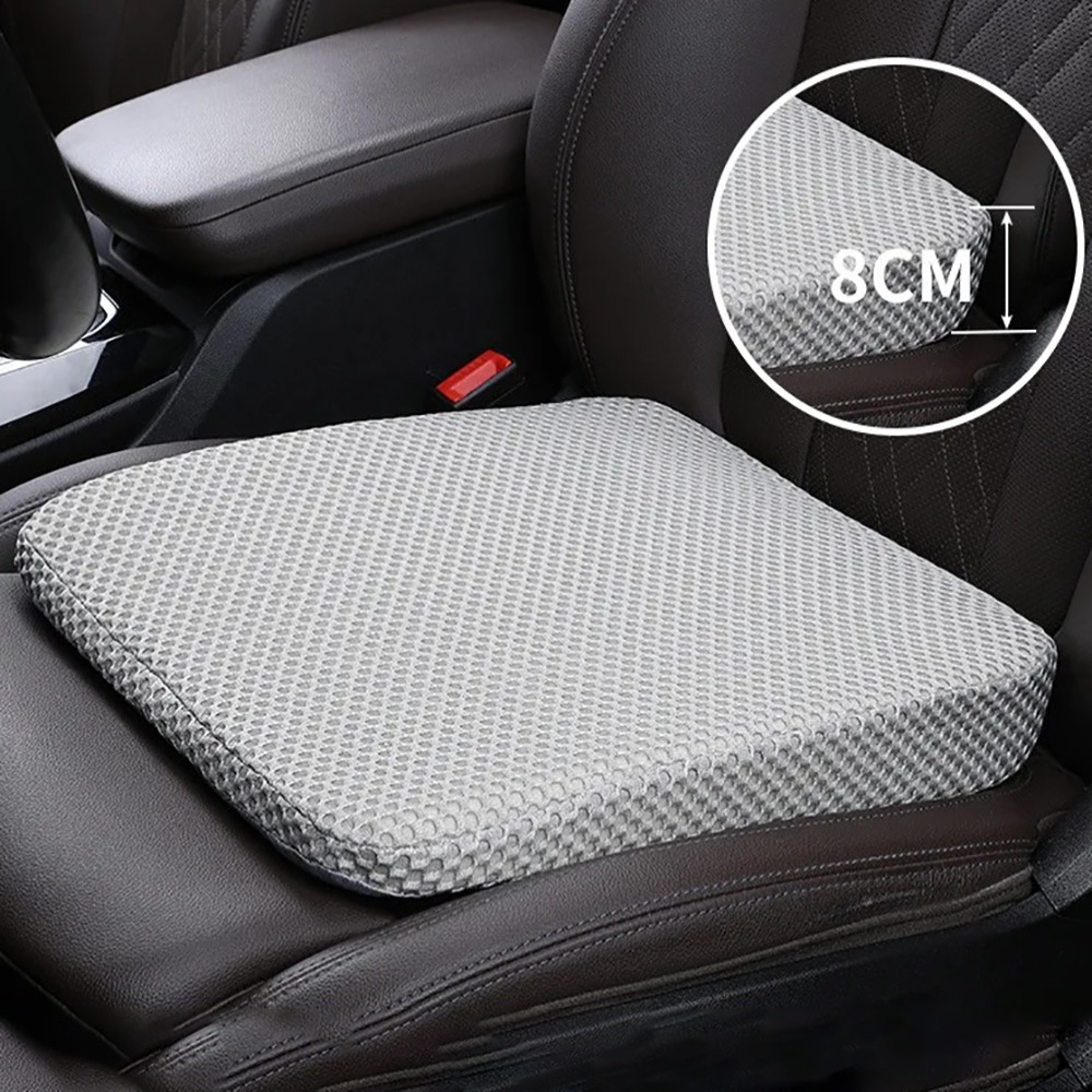 Memory Cotton Car Seat Cushion New Car Seat Booster Cushion Honeycomb Breathable 3D Mesh Thickened  4