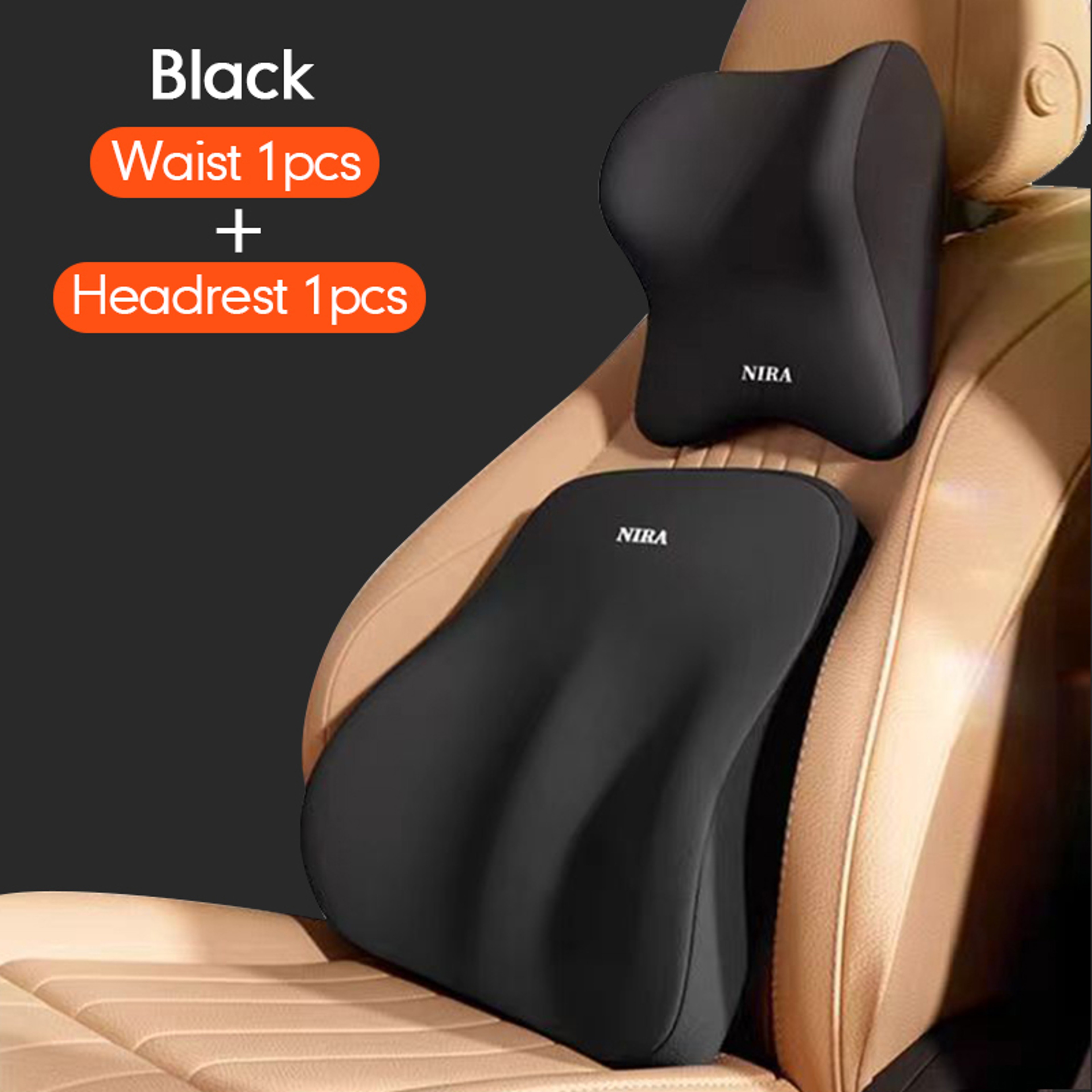 Lumbar Cushion Backrest Memory Foam Car Pillow Comfortable Neck Support 13