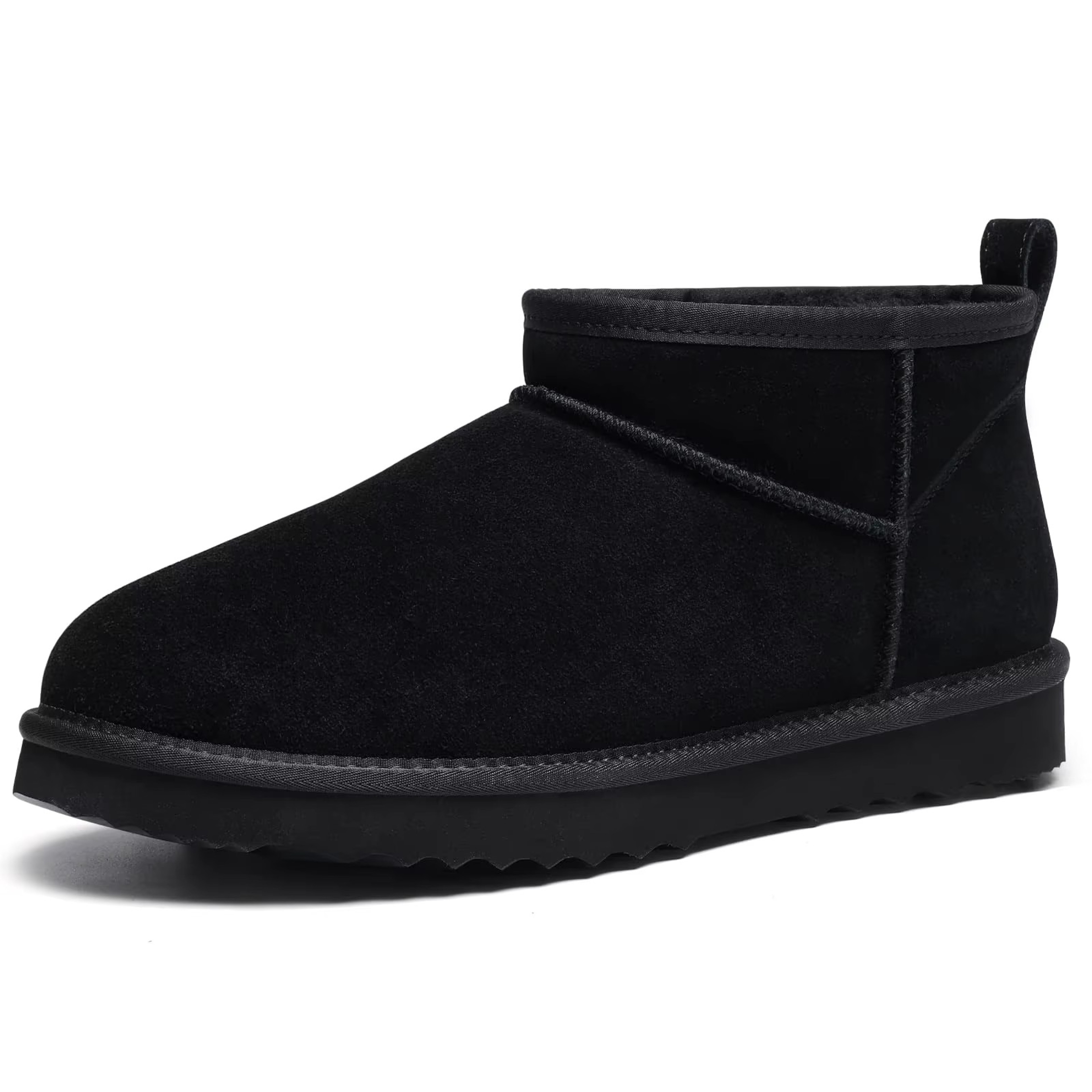 Crestar Women Suede Mini Boots Comfortable Fuzzy Boots For Ladies Fur Lined Snow Boots Winter Outdo 7