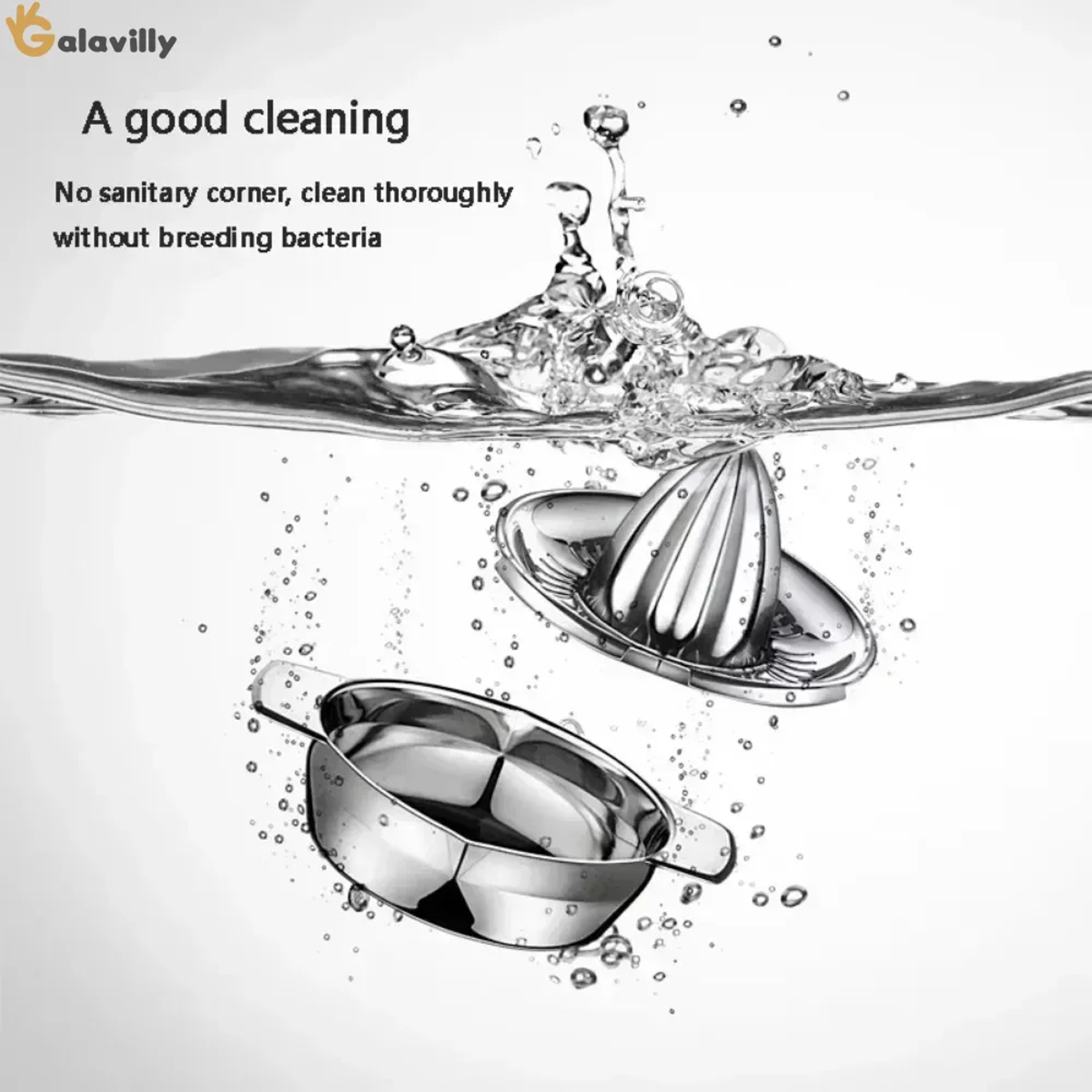 Stainless Steel Portable Lemon Orange Manual Fruit Juicer, Citrus Raw Hand Pressed Juice Maker – view 5