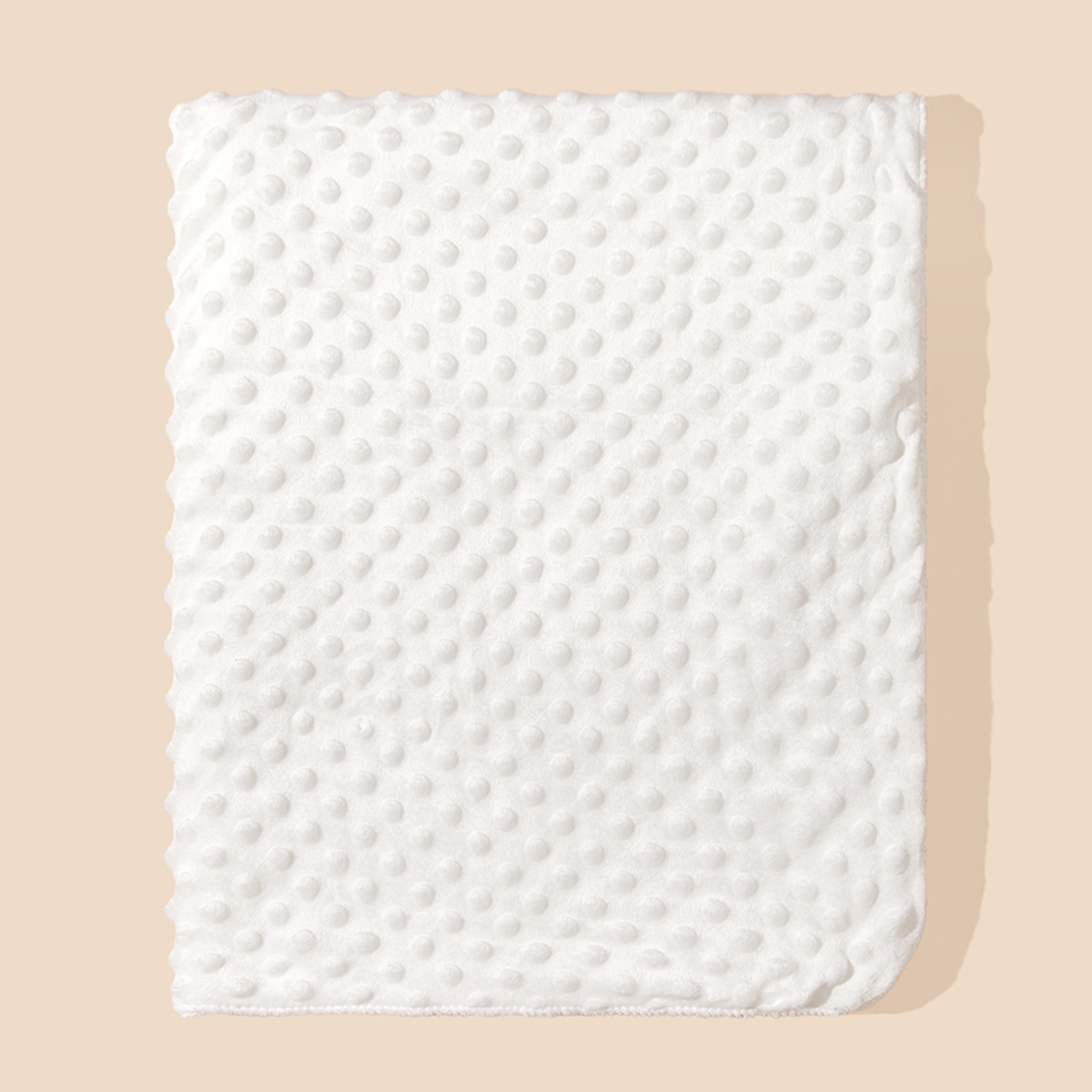 Super Soft Kids Swaddle Blanket Minky Baby Blanket Solid Color Crystal Velvet Bean Double Layer Qui 2