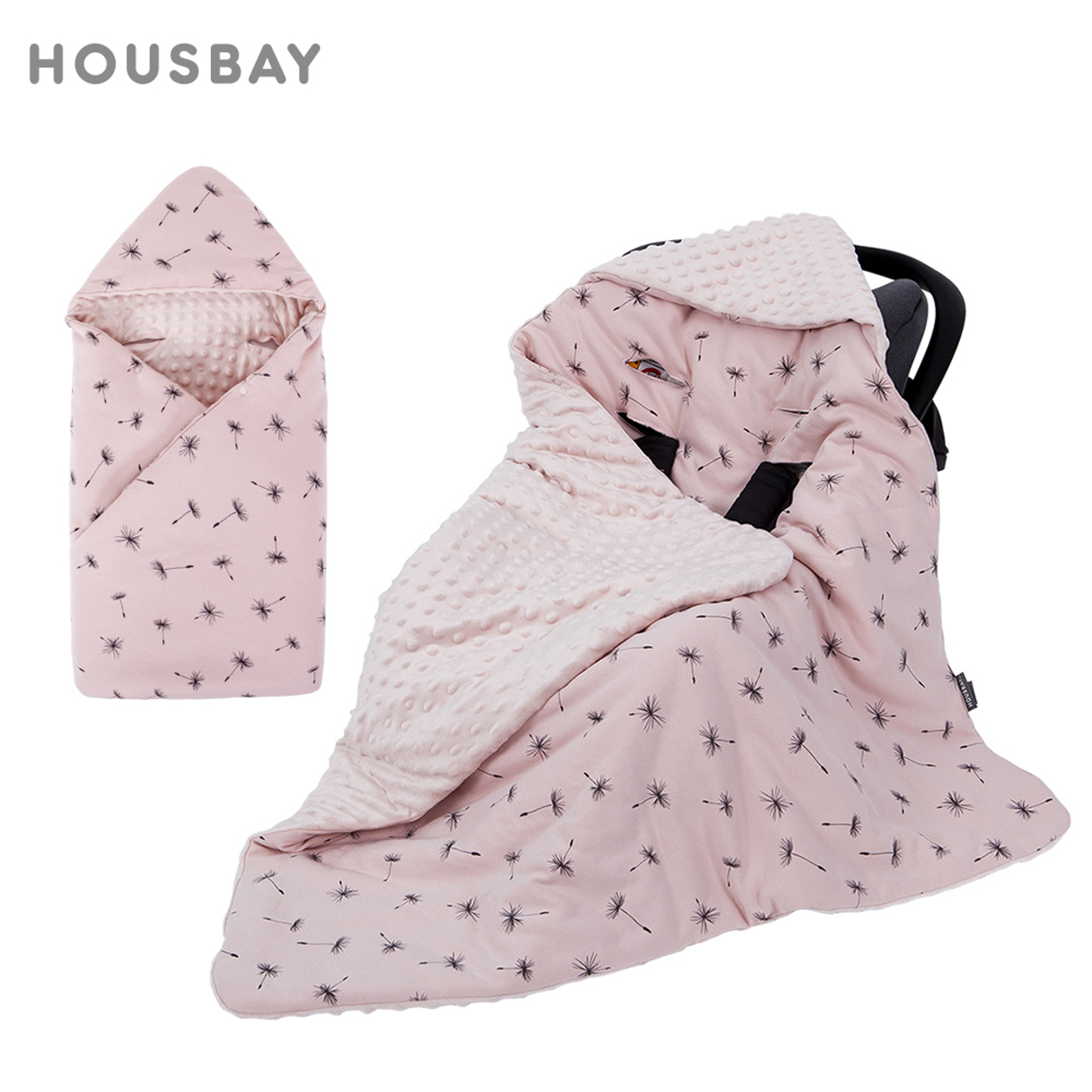 Portable Newborn Baby Blanket With Hooded Windproof Swaddle Ideal For Baby Car Safety Seats Warm An 0