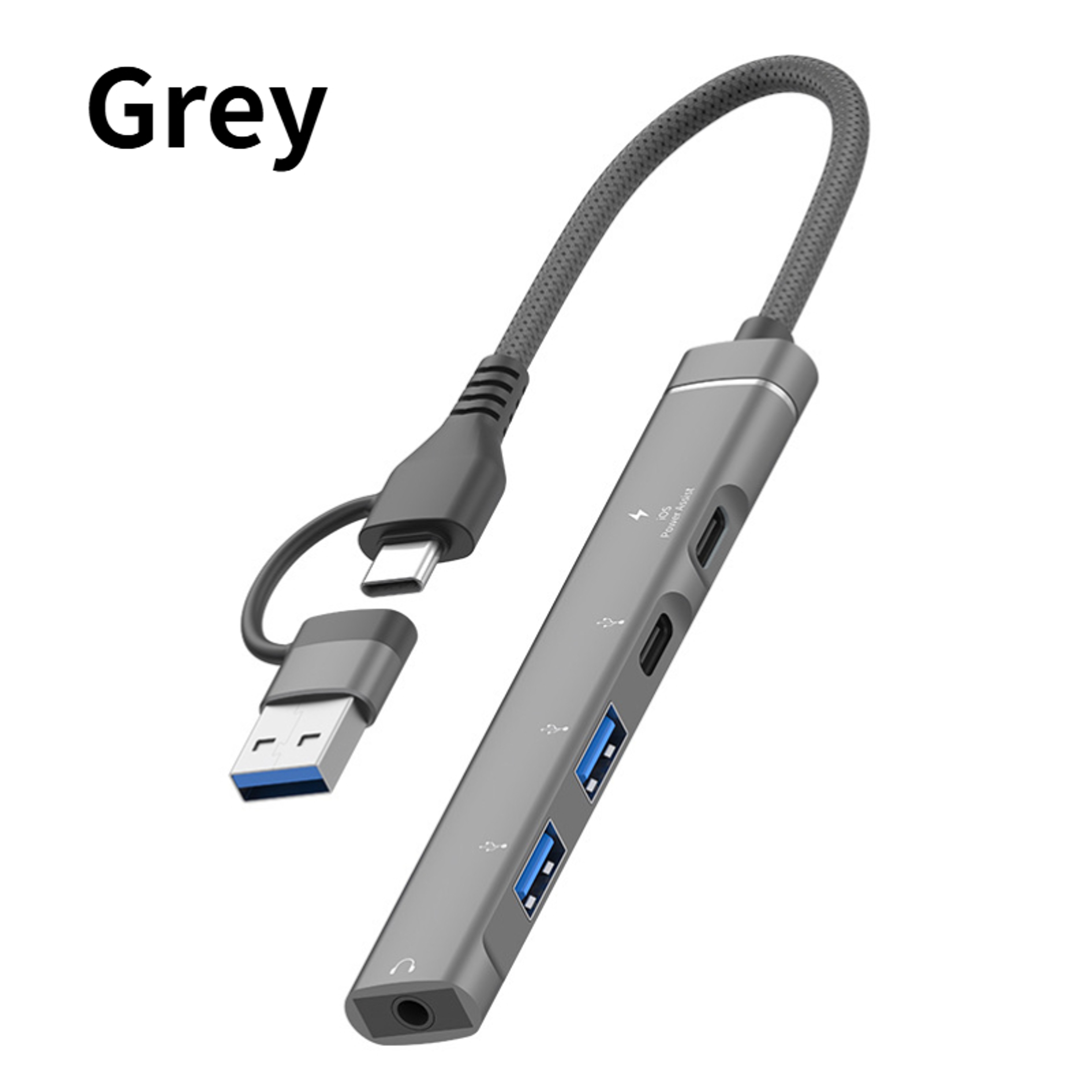 Universal Computer Docking Station Splitter, Audio Adapter OTG USB Hub to Laptop for PC Multiport Adapter – view 8