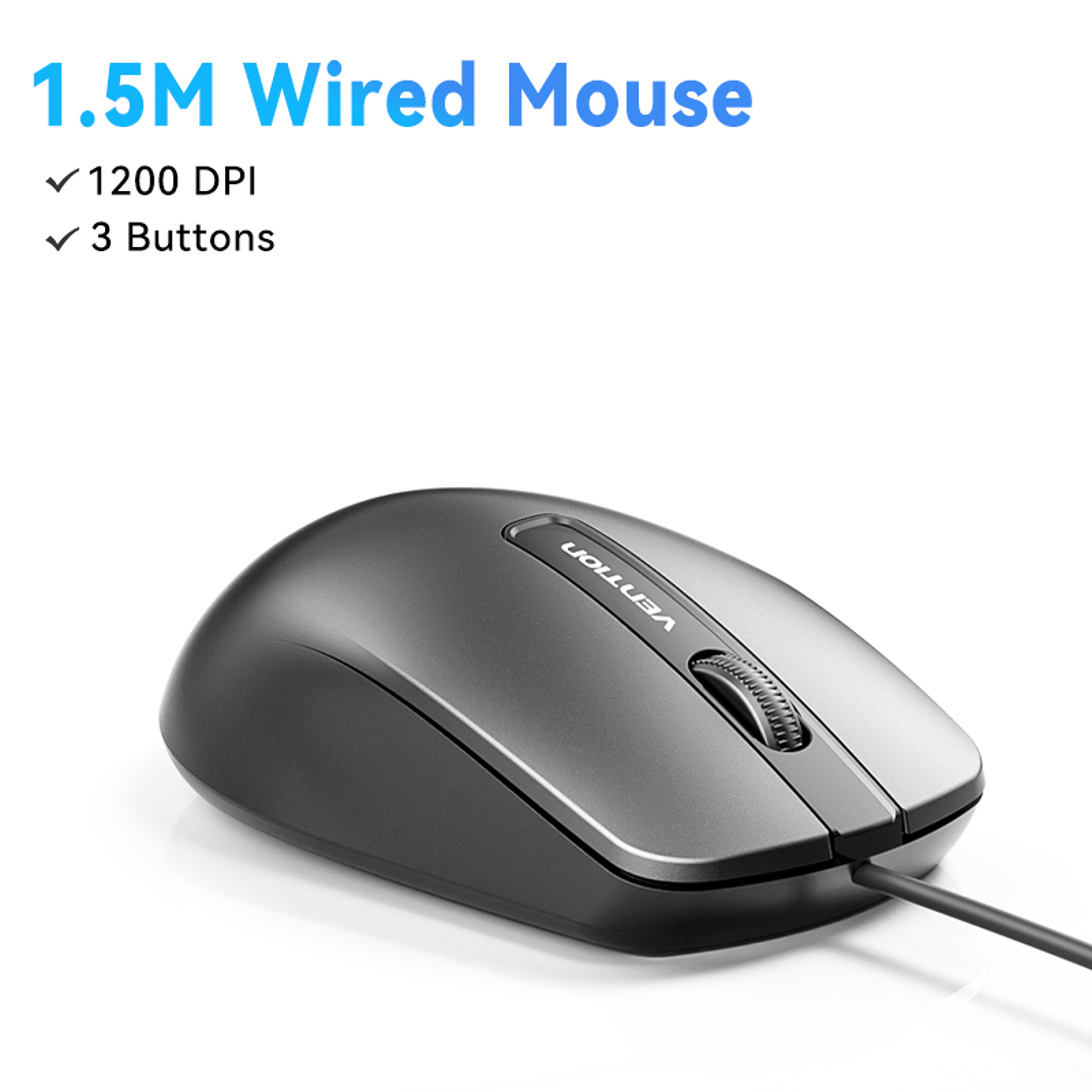 Ergonomic Wireless Mouse USB 24G 15m Wire For PC MacBook Lenovo Laptop 6