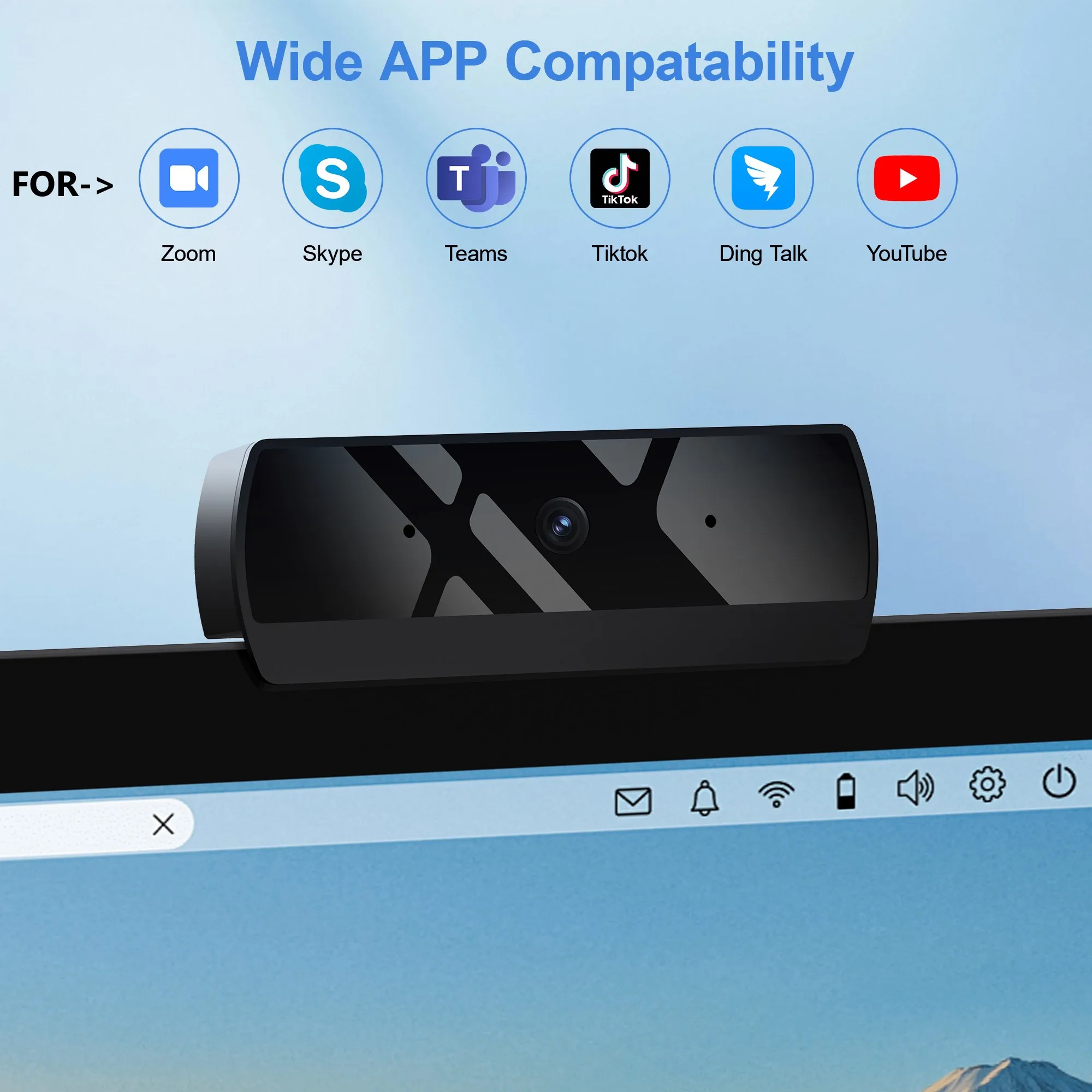 USB Web Camera With Microphone HD 1080P Autofocus Camera For PC Laptop Live Streaming  Video Calls 4