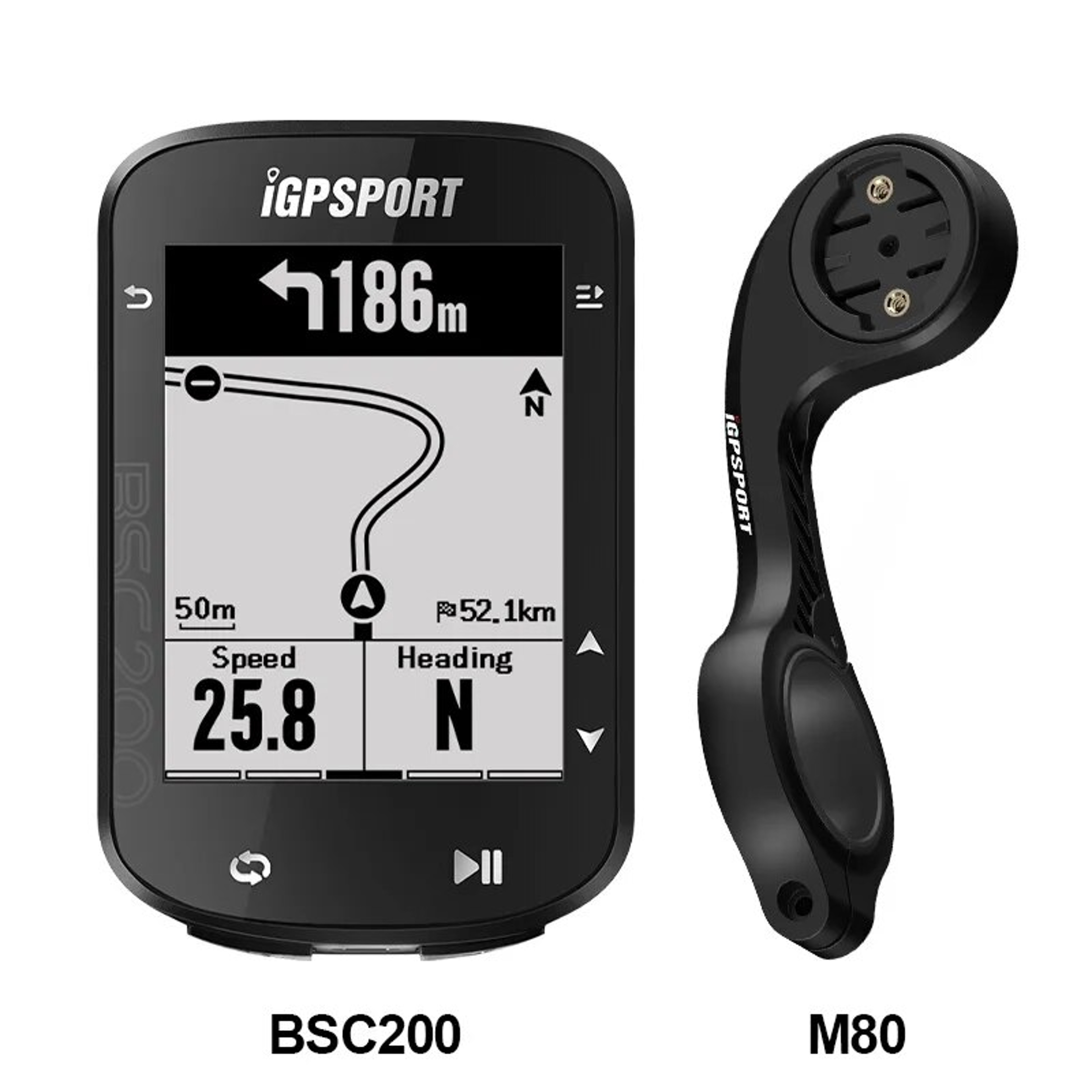 Wireless Cycling Odometer, GPS Bicycle Computer, ANT Bluetooth5.0 Speedometer, Route Navigation Accessories – view 8