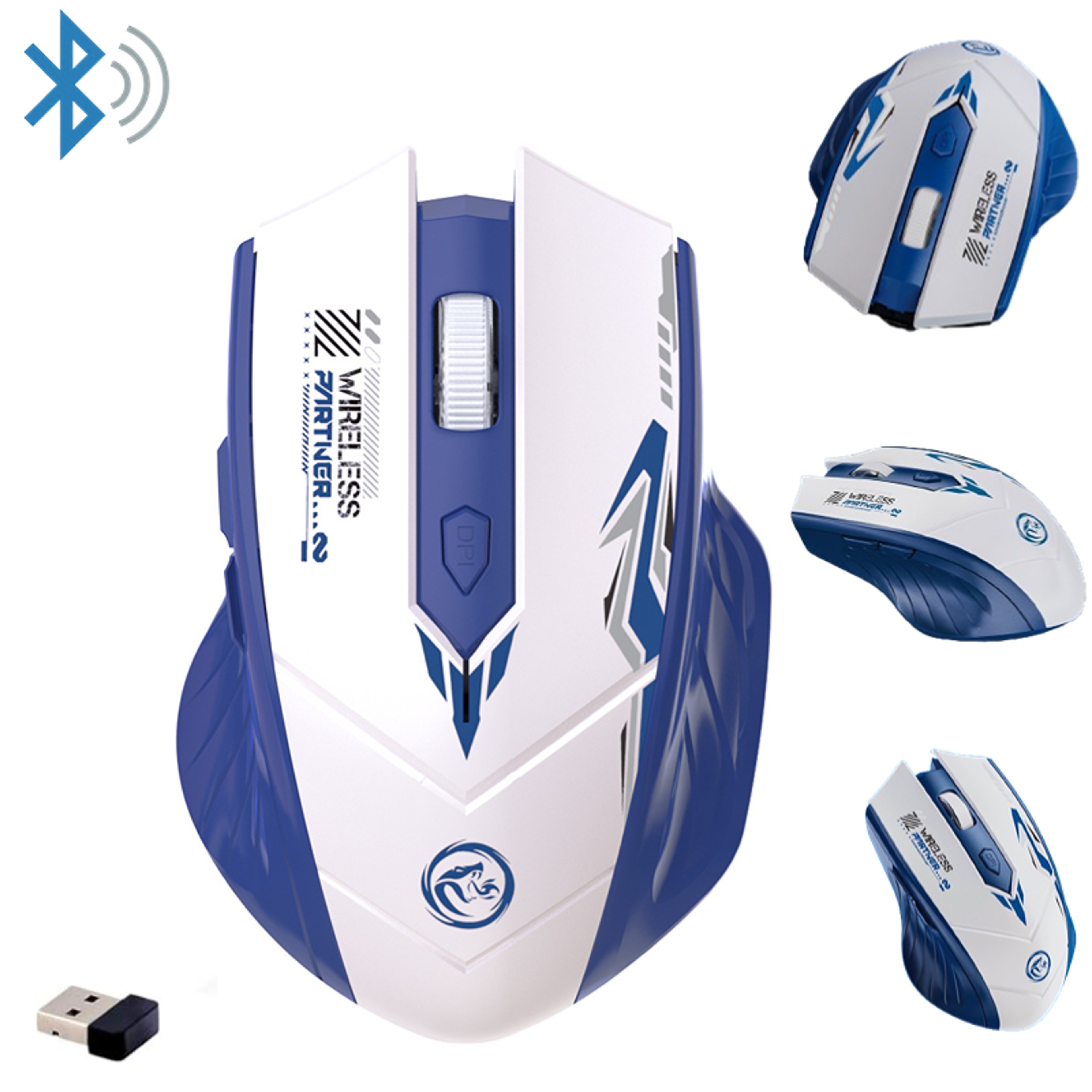 DualMode Wireless Gaming Mouse Bluetooth ESports Mouse For PC 0