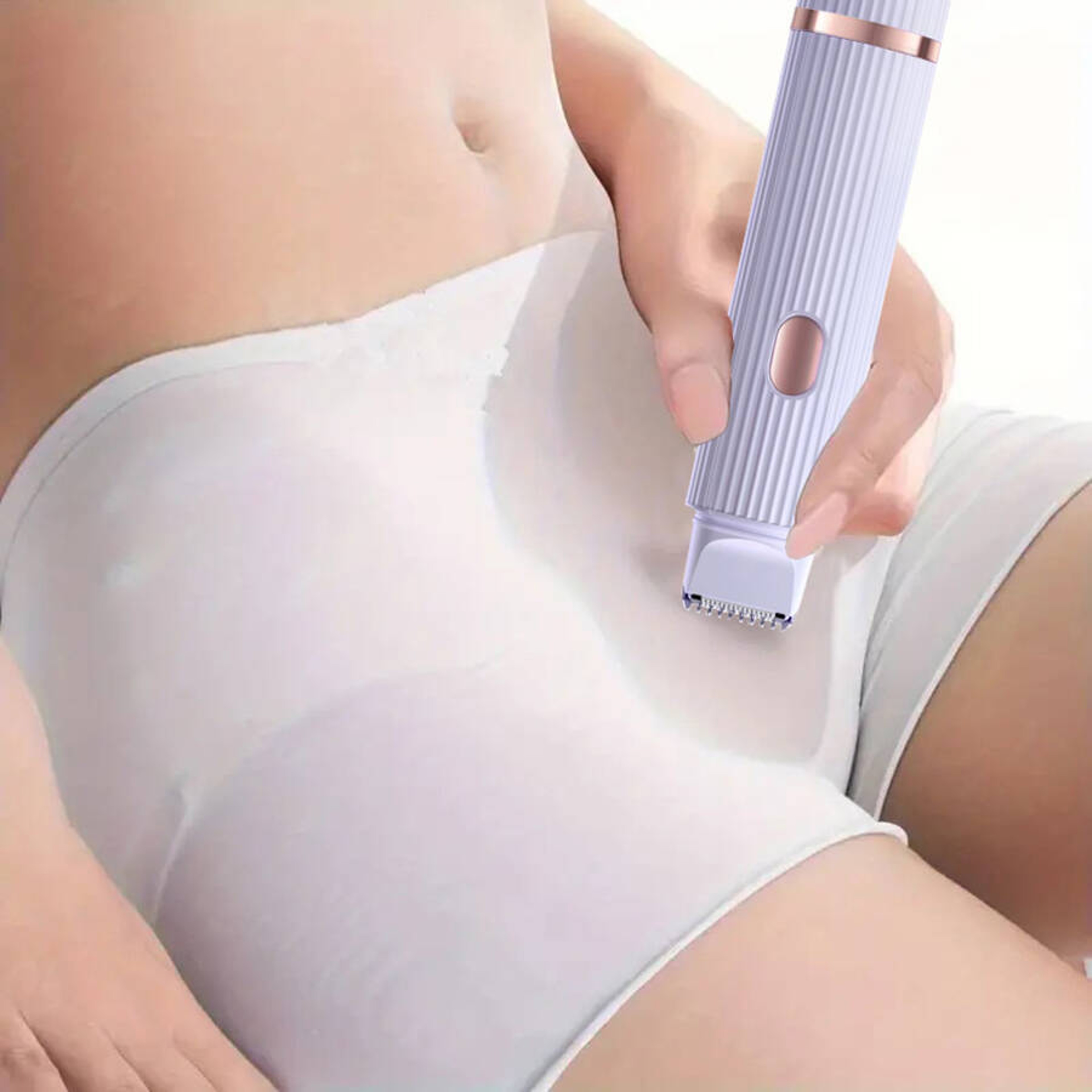 2-in-1 Womens Electric Shaver Trimmer, Portable Wet, Dry Hair Remover for Eyebrows, Face, Legs, Armpits – view 1