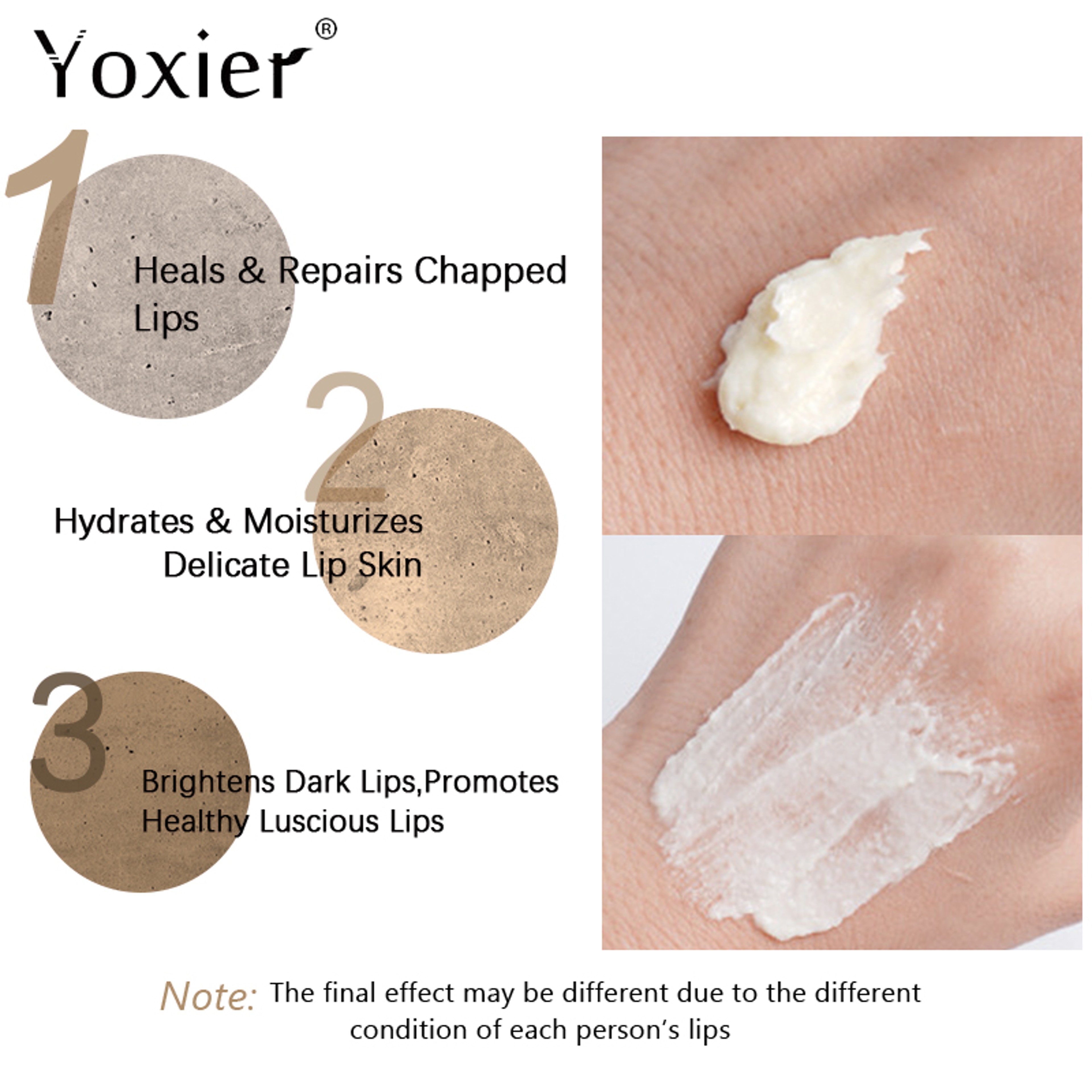 Lip Lightening Scrub Balm, Remove Dead Skin Stains, Lighten Pigmentation, Nourish Moisturize Brighten Black Lips – view 4