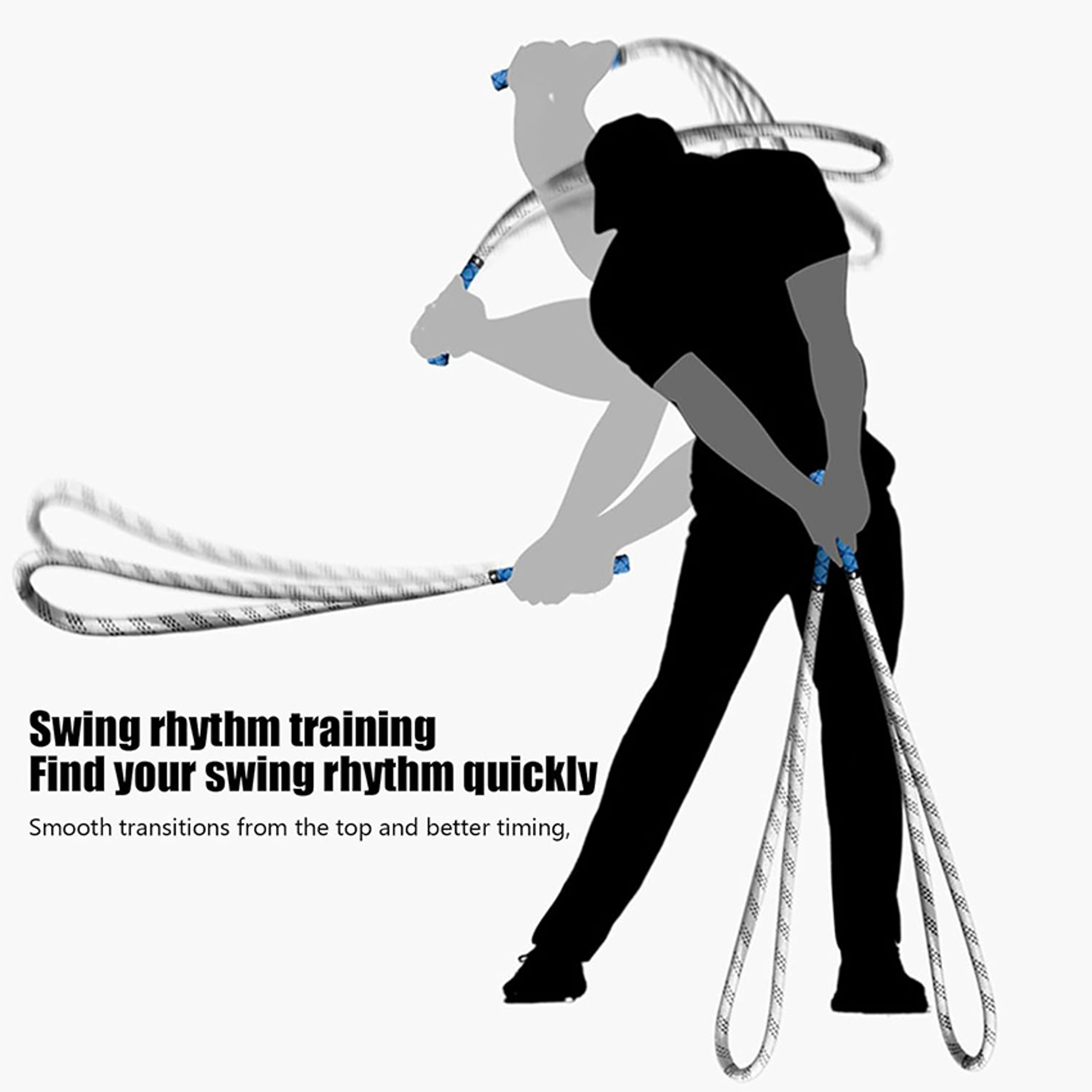 Reusable Golf Swing Training Aid, Golf Club Equipment for Practice, Perfect Rope Gift for Beginner and Golf Lovers – view 3