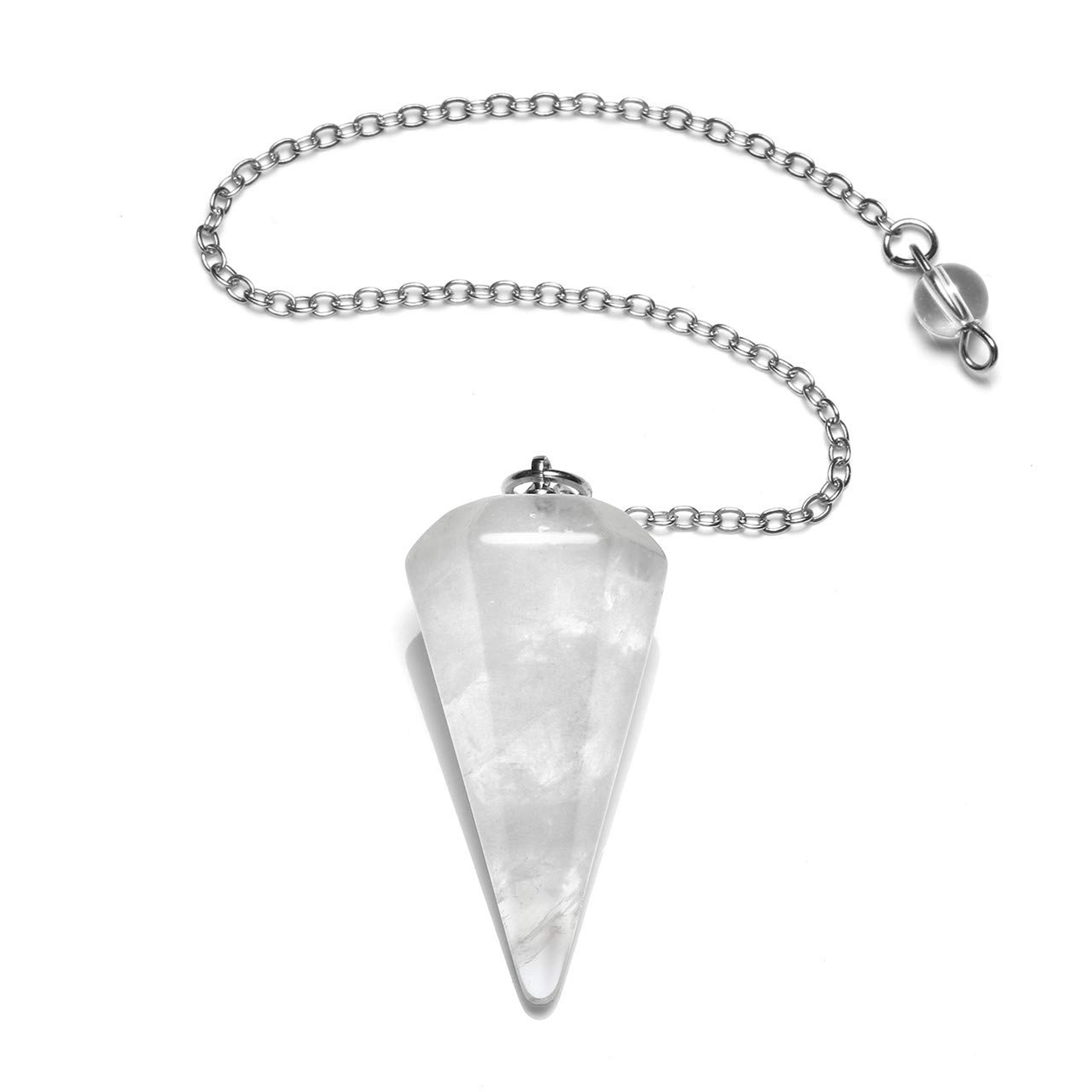 Natural Amethyst Crystal Pendulum for Divination Reiki Healing, Faceted Point Gem Stone for Dowsing, Pendulums – view 9
