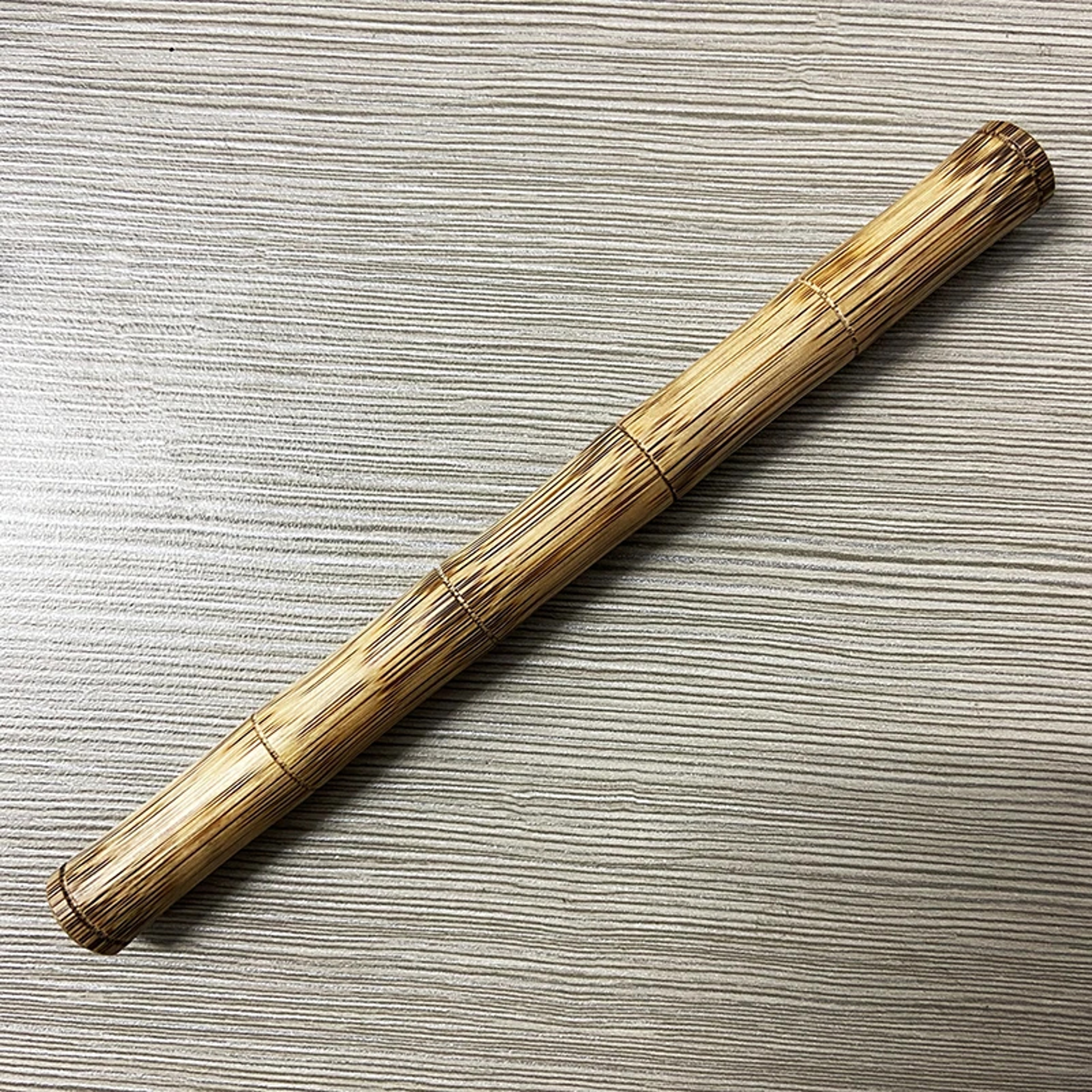 Handmade Natural Bamboo Wood Fountain Pen 0.5mm Fine Tip Beautiful Golden Stripes Perfect Business Office Gift – view 1