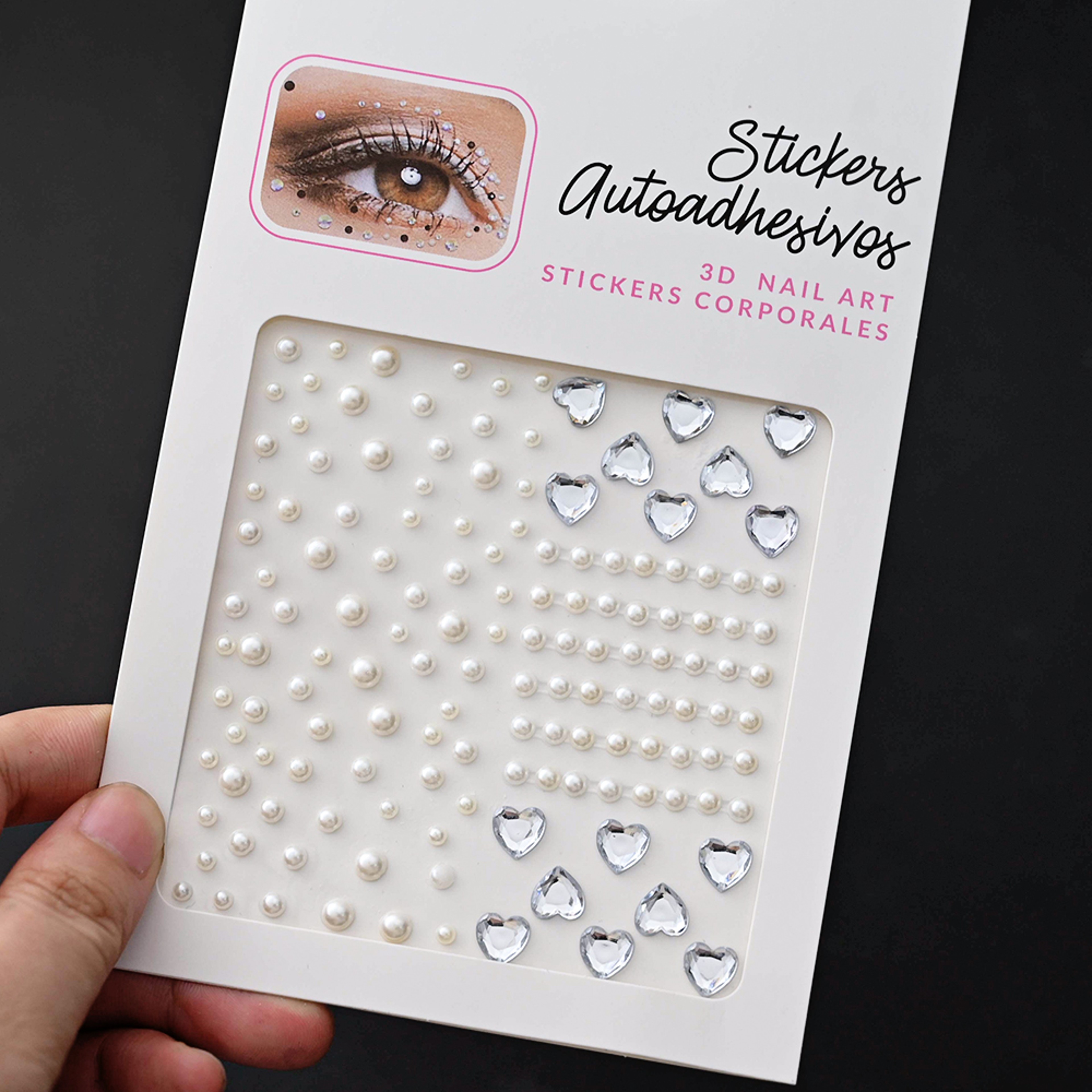 Stickers Rhinestone On The Face, DIY Face Jewels Self Adhesive Temporary Tattoo, Festival Party Diamonds – view 25