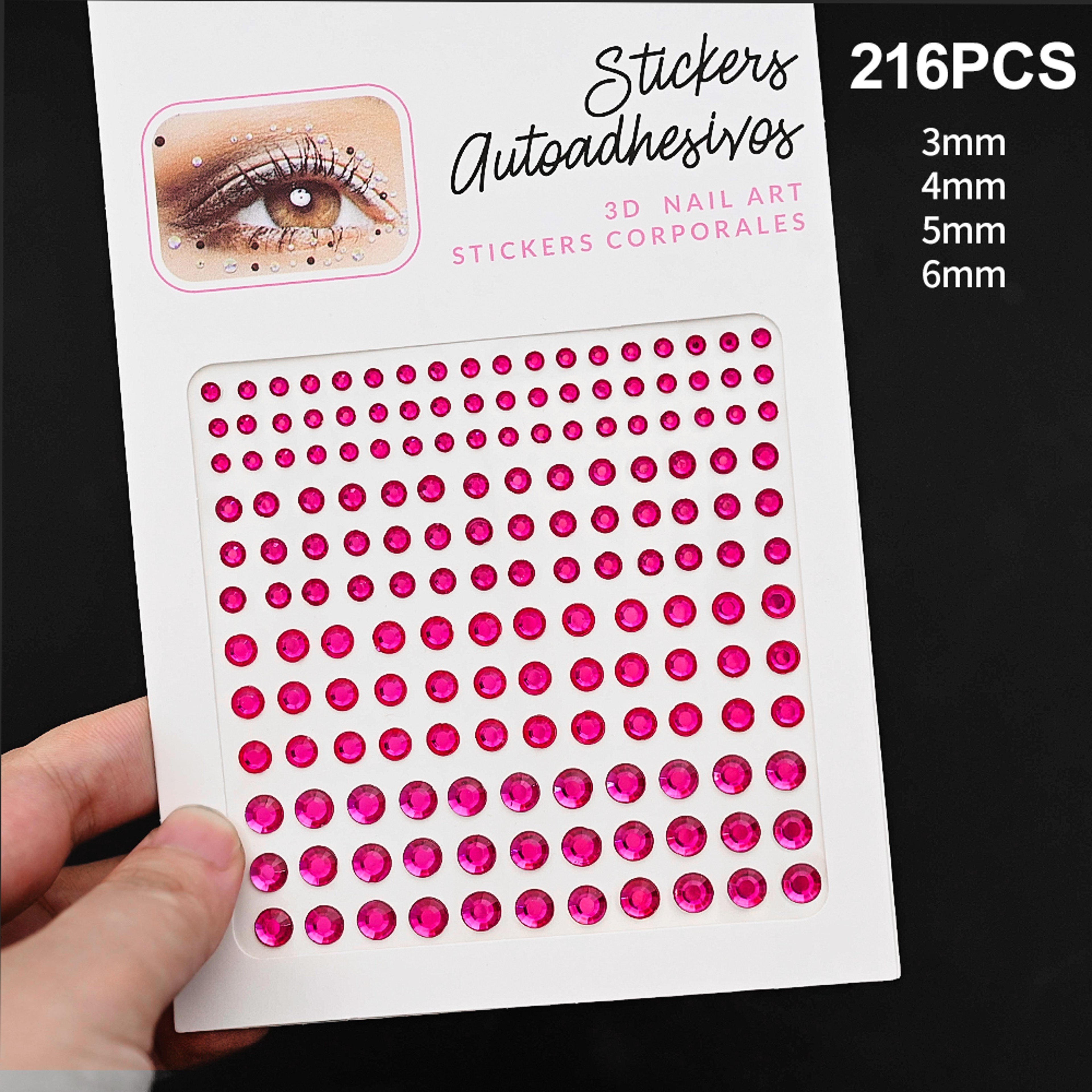 Stickers Rhinestone On The Face, DIY Face Jewels Self Adhesive Temporary Tattoo, Festival Party Diamonds – view 29
