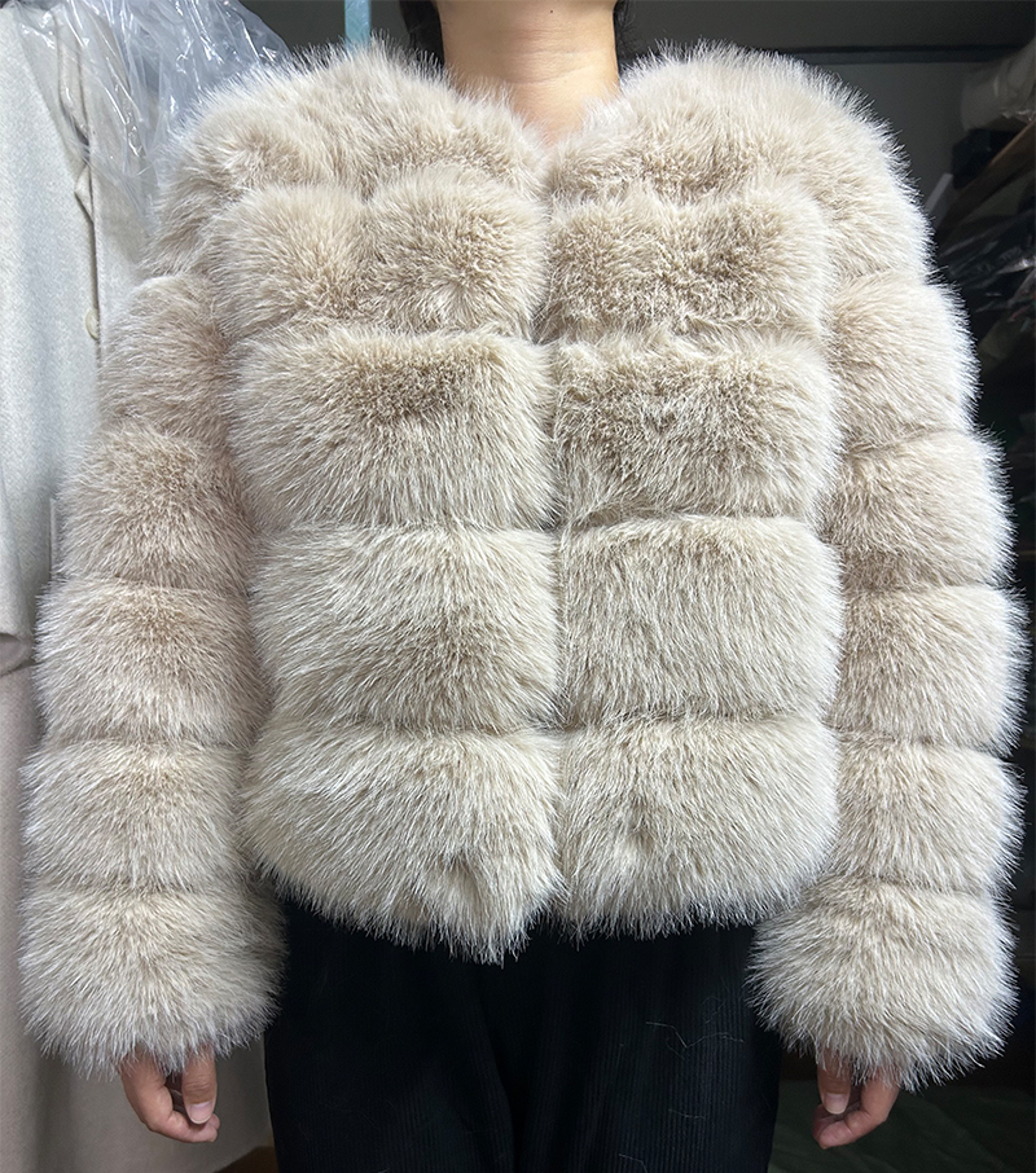 Luxury Faux Fur Coat 2024 Winter Fluffy Jacket For Women Thick Warm Raccoon Style Outwear 1