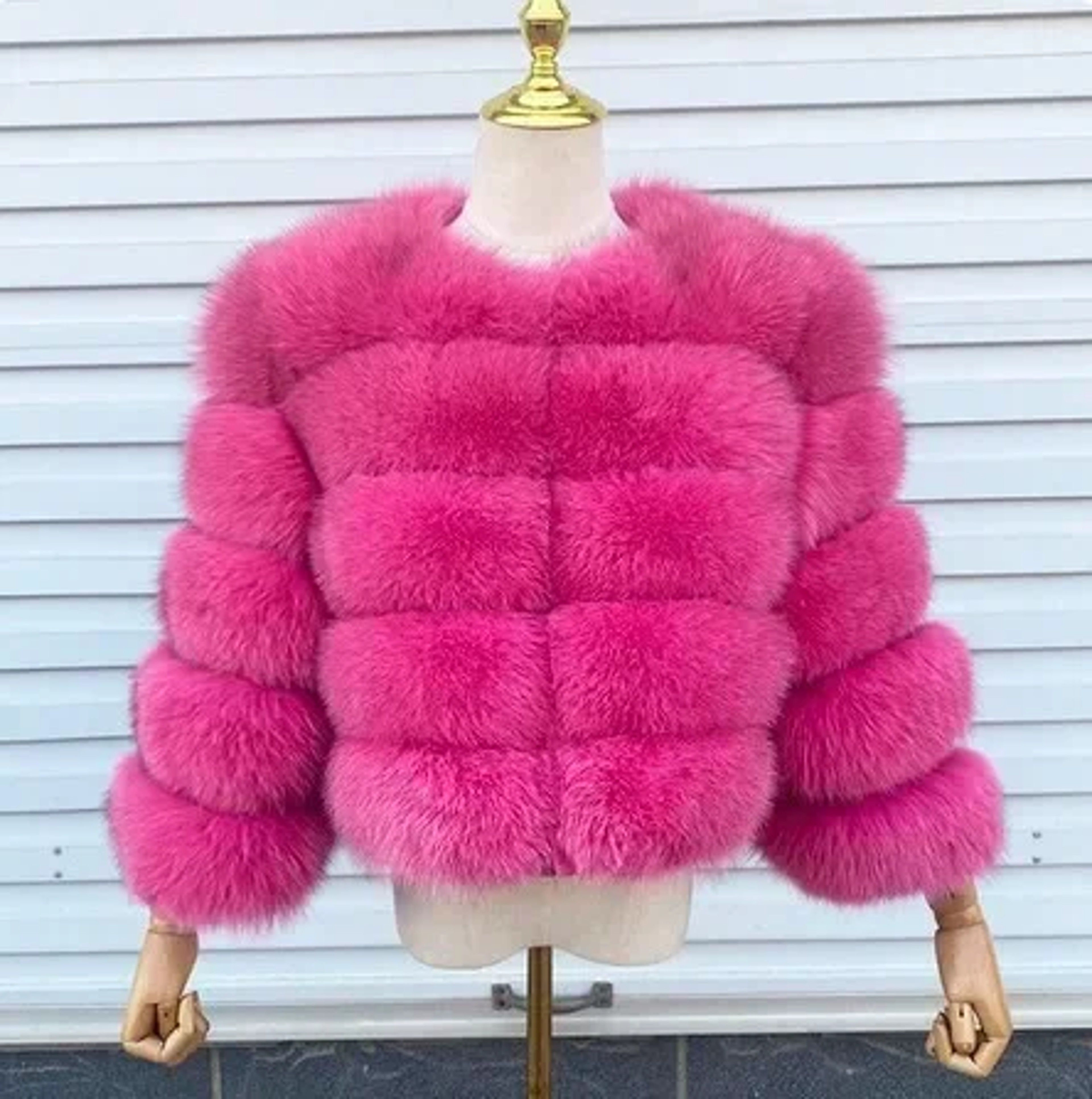 Luxury Faux Fur Coat 2024 Winter Fluffy Jacket For Women Thick Warm Raccoon Style Outwear 5