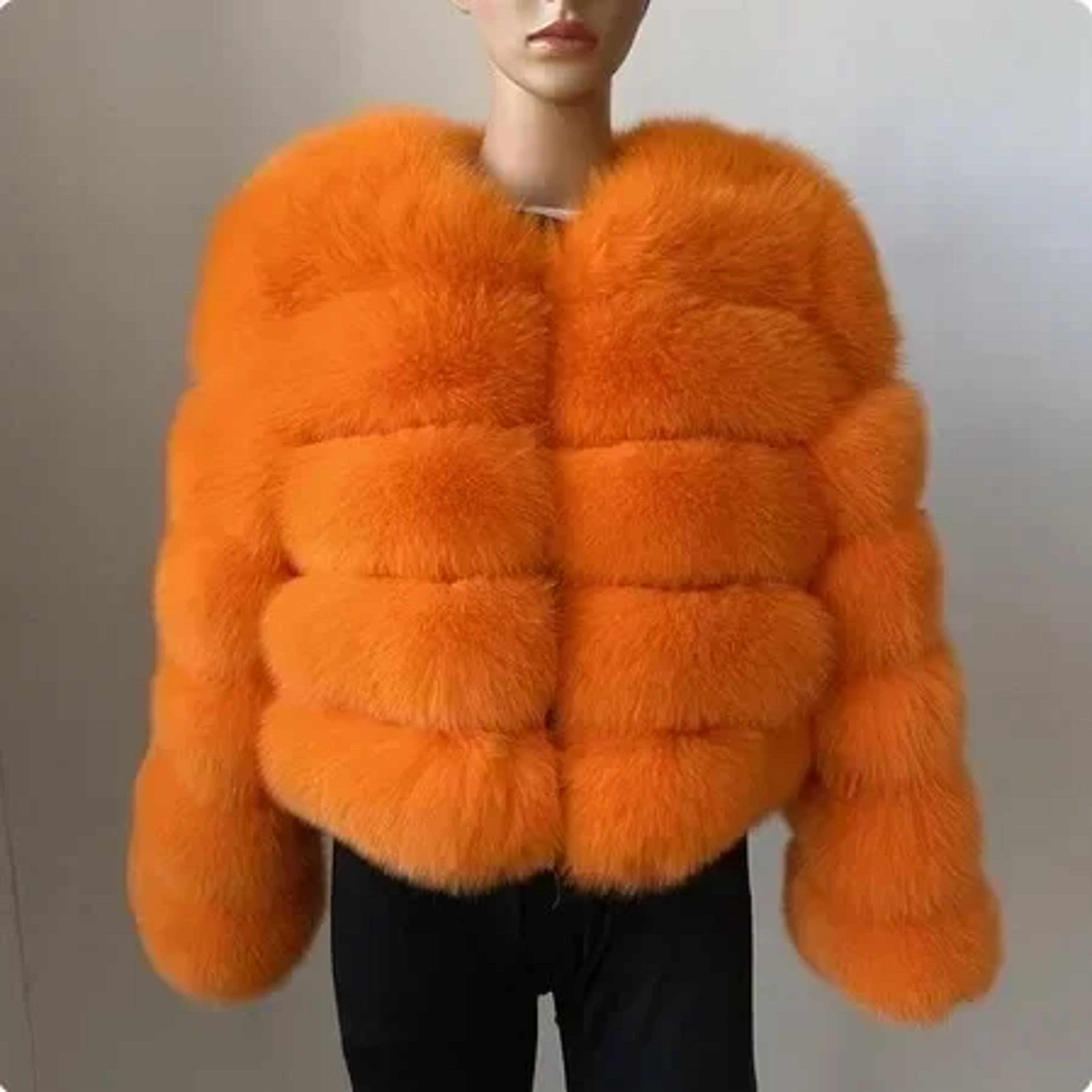 Luxury Faux Fur Coat 2024 Winter Fluffy Jacket For Women Thick Warm Raccoon Style Outwear 13