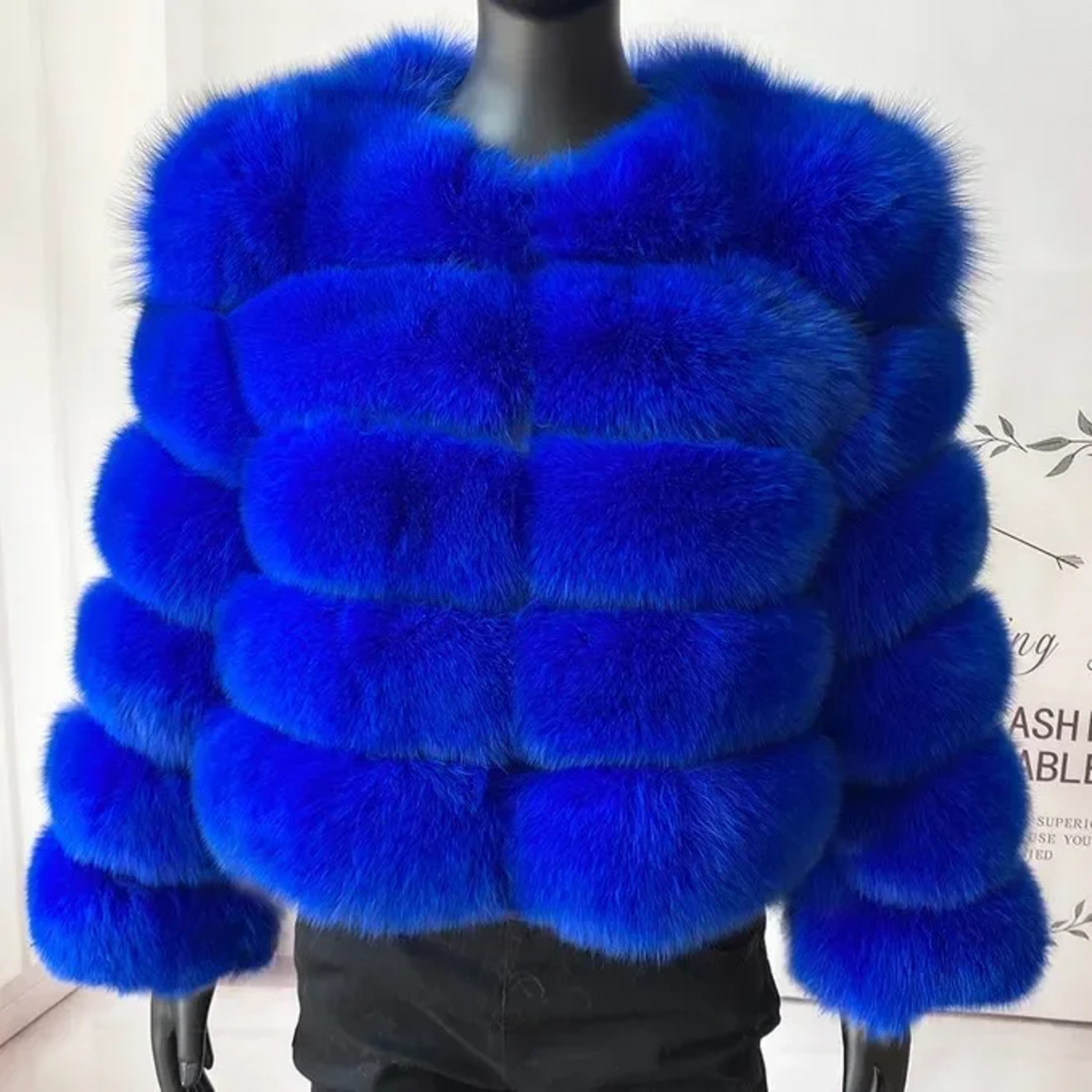 Luxury Faux Fur Coat 2024 Winter Fluffy Jacket For Women Thick Warm Raccoon Style Outwear 24