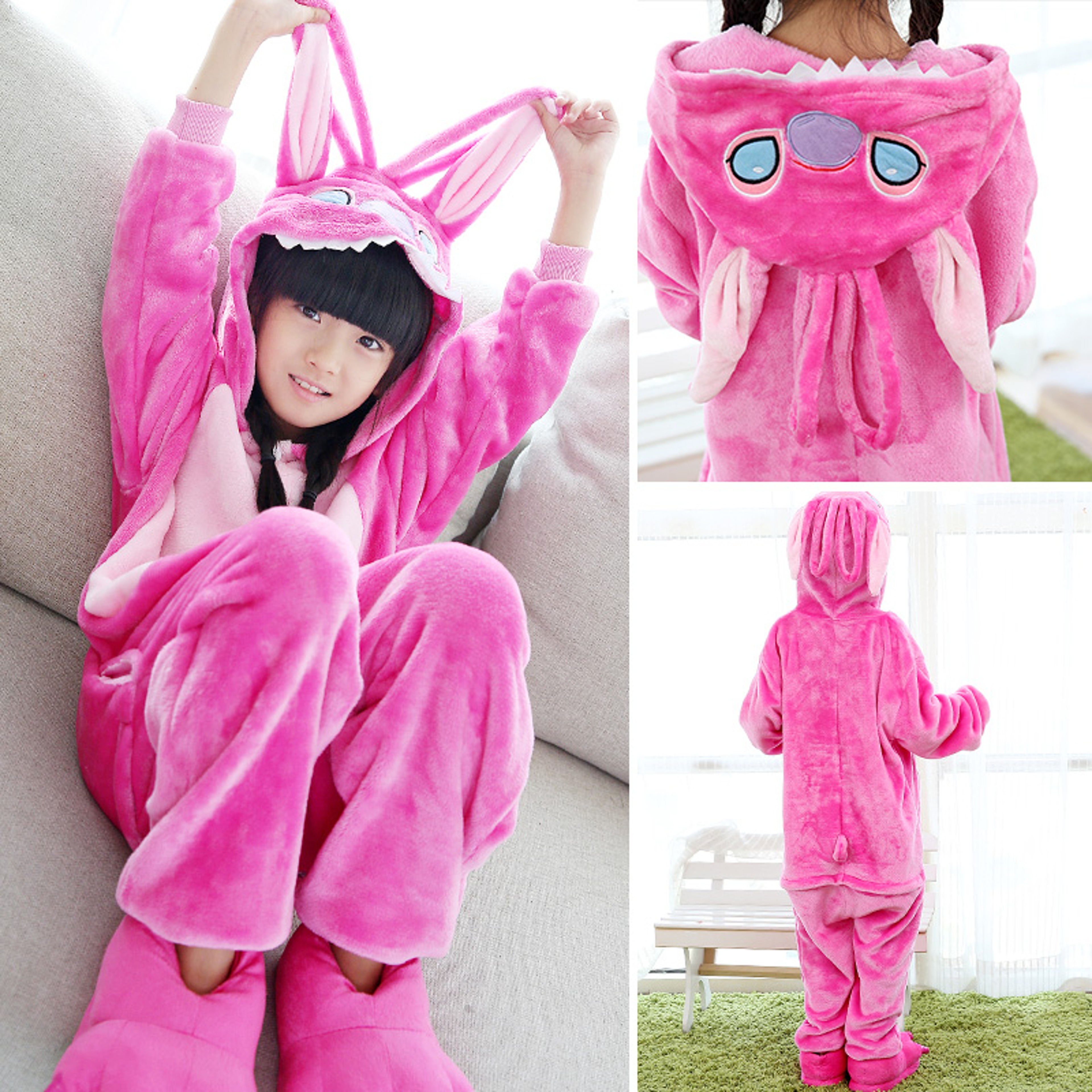 Kids Cartoon Pajamas Set, Animal Onesie Jumpsuit for Girls and Boys, Anime Cosplay Costume for Christmas and Halloweens – view 4