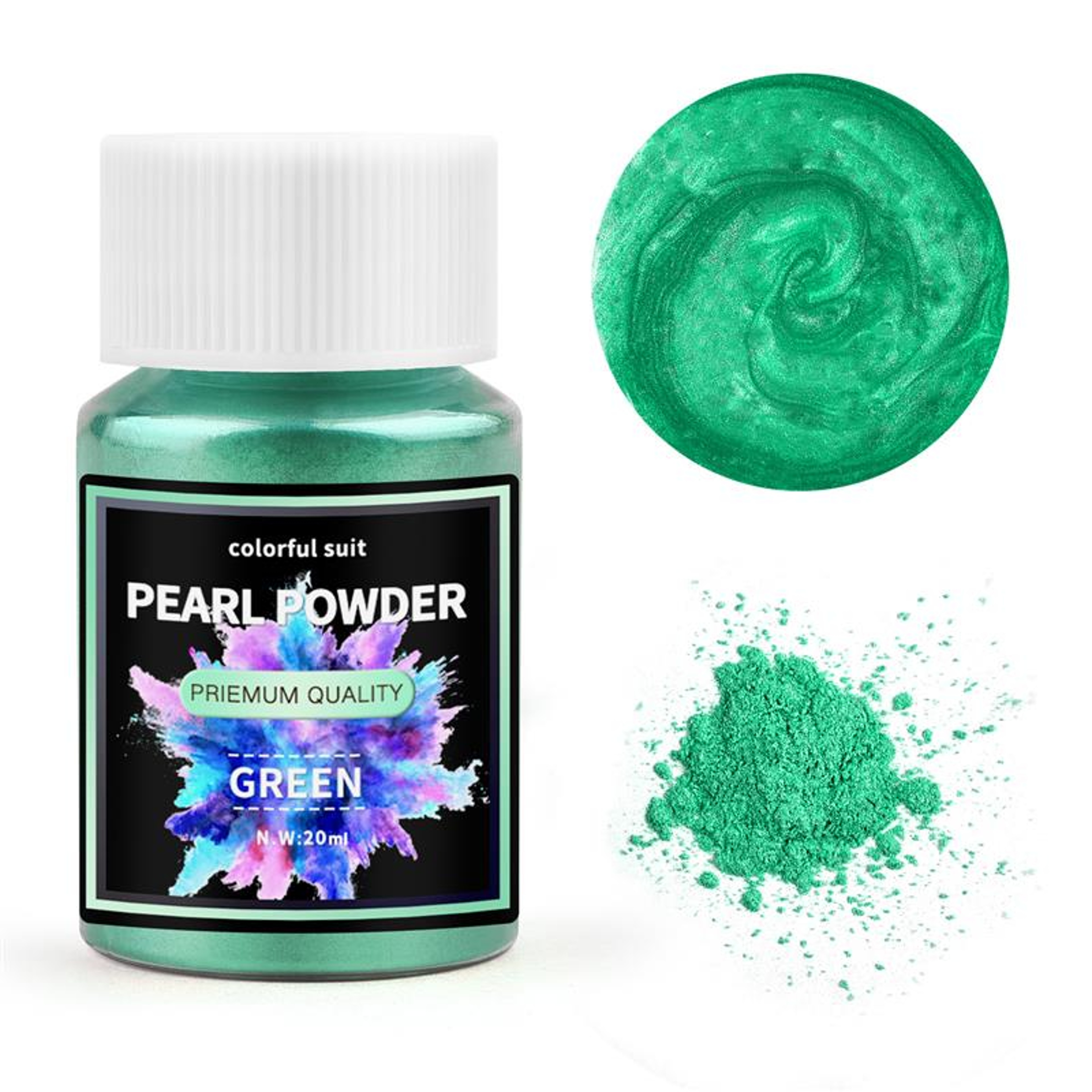 Pearlescent Powder, Epoxy Resin Dye, 24Color Mica Powder Set, Pearl Pigment for DIY Jewelry Making – view 11