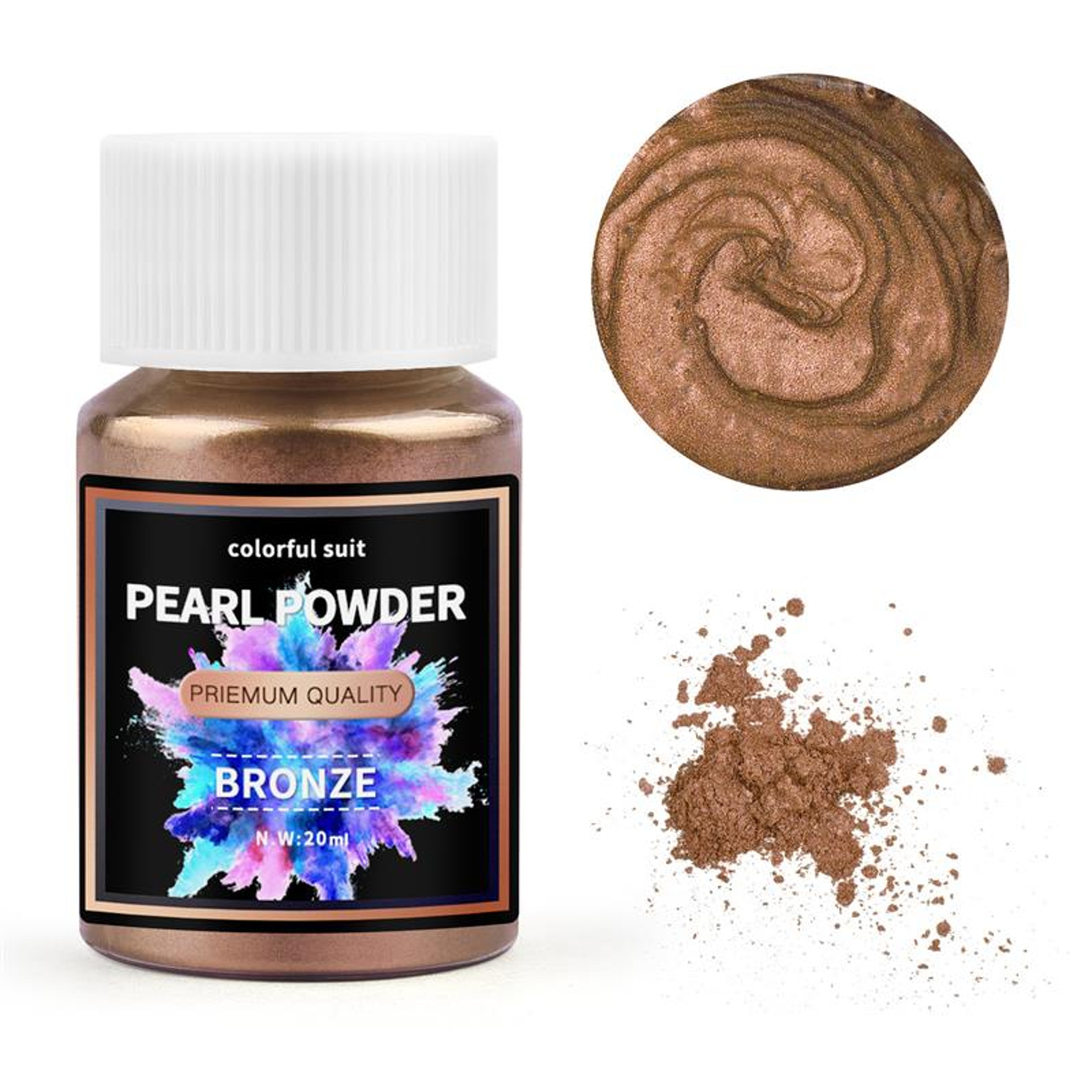 Pearlescent Powder, Epoxy Resin Dye, 24Color Mica Powder Set, Pearl Pigment for DIY Jewelry Making – view 19