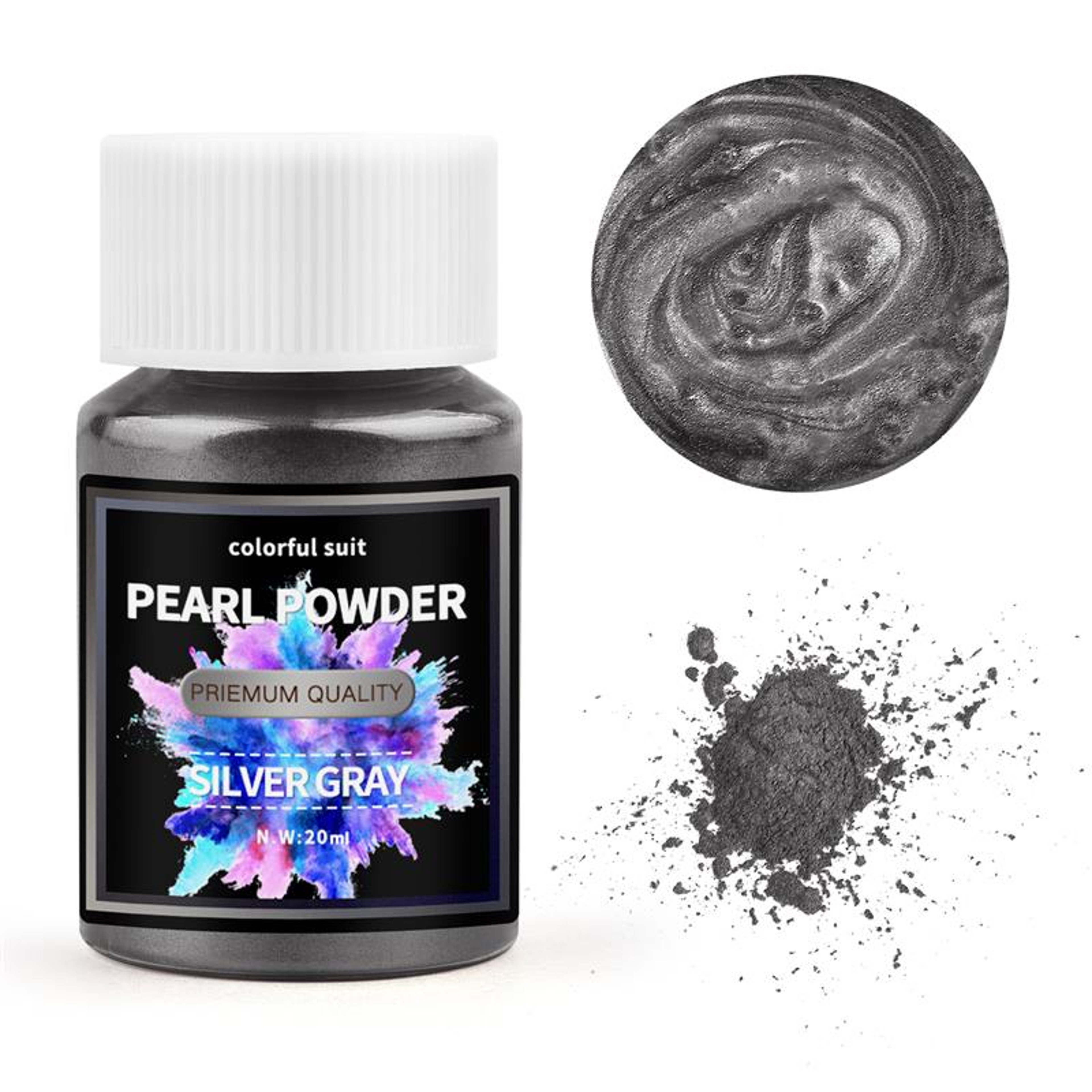 Pearlescent Powder, Epoxy Resin Dye, 24Color Mica Powder Set, Pearl Pigment for DIY Jewelry Making – view 21