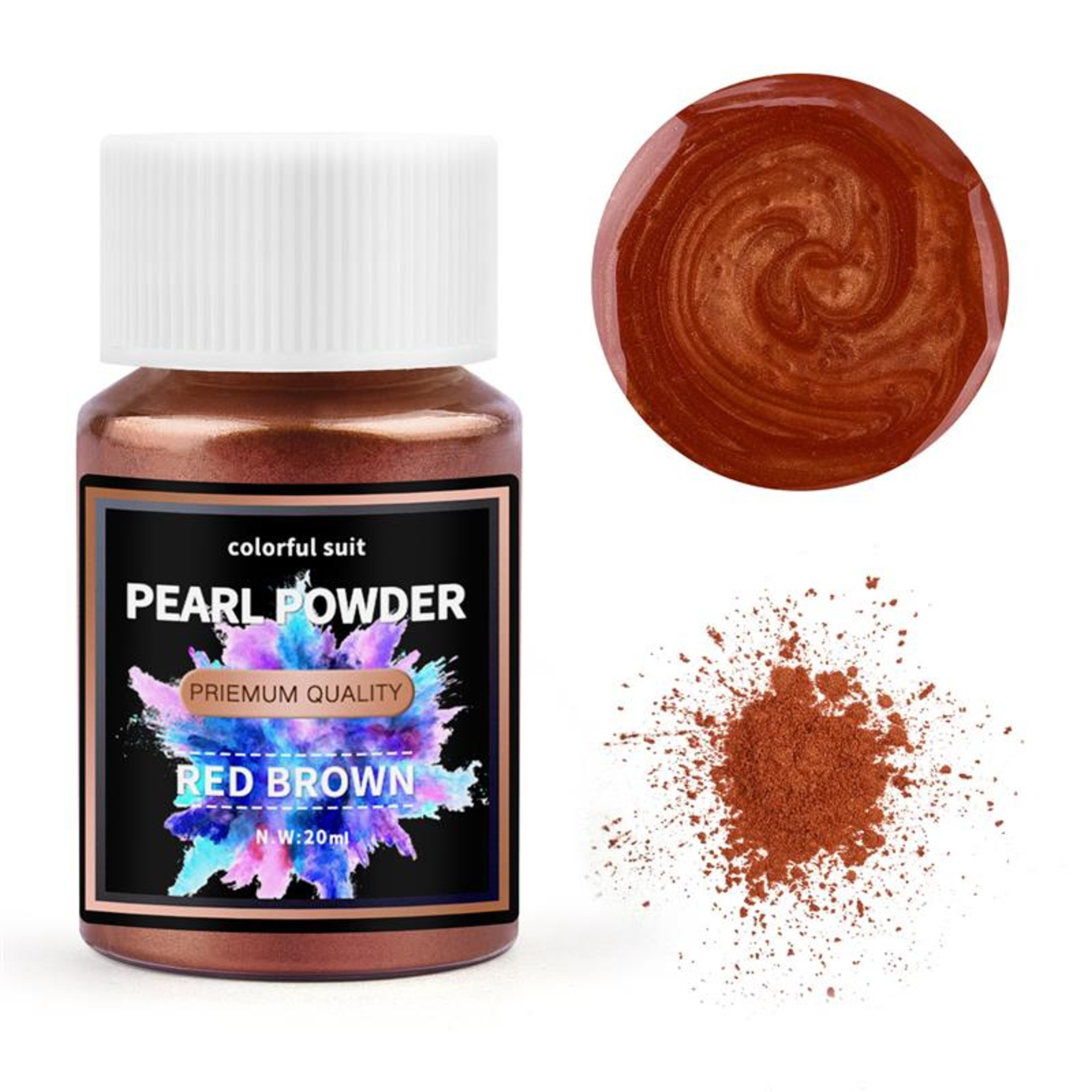 Pearlescent Powder, Epoxy Resin Dye, 24Color Mica Powder Set, Pearl Pigment for DIY Jewelry Making – view 25