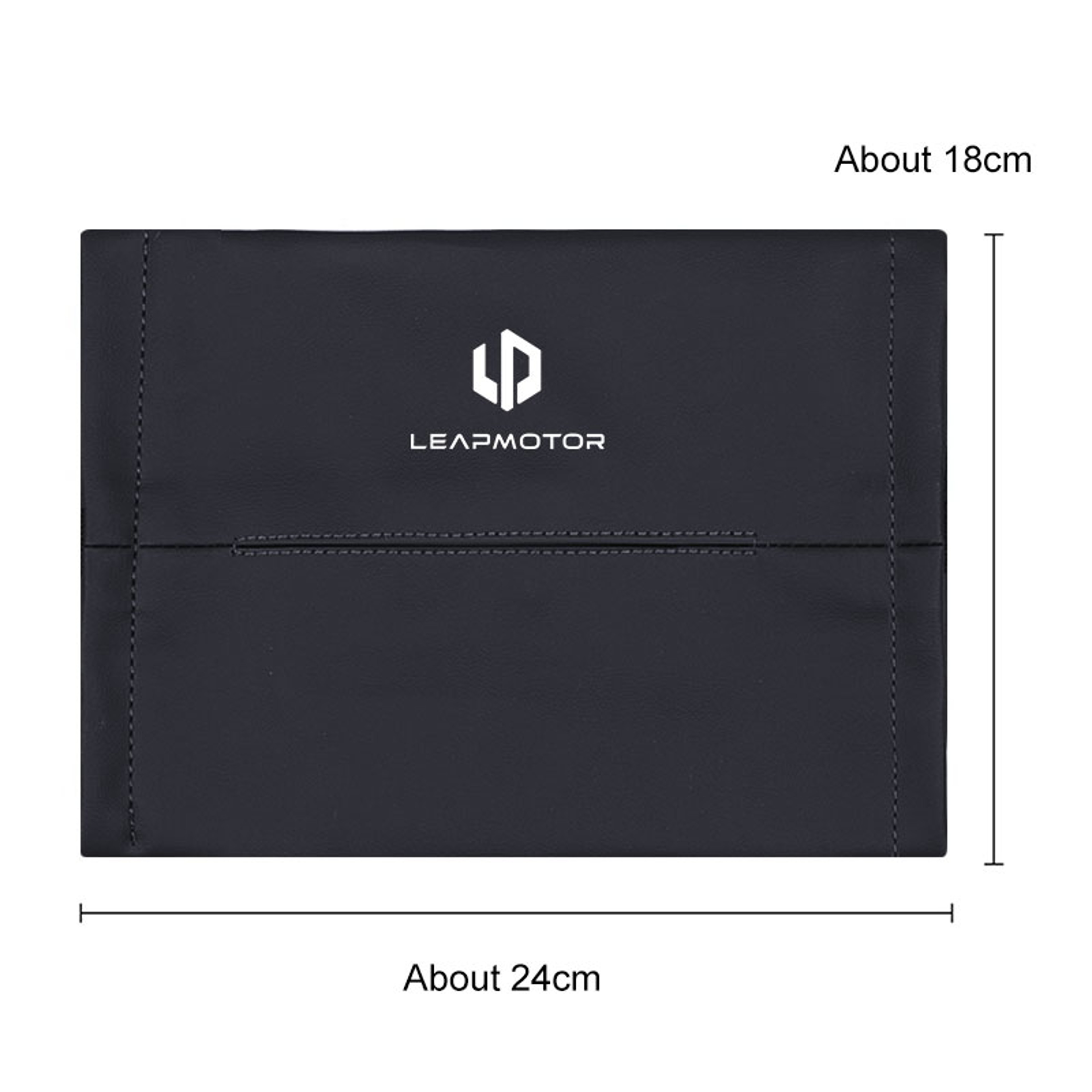 Leather Auto Seat Back Organizer, Leap Motor Visor Box, Car Tissue Holder, Napkin Storage Accessory – view 6