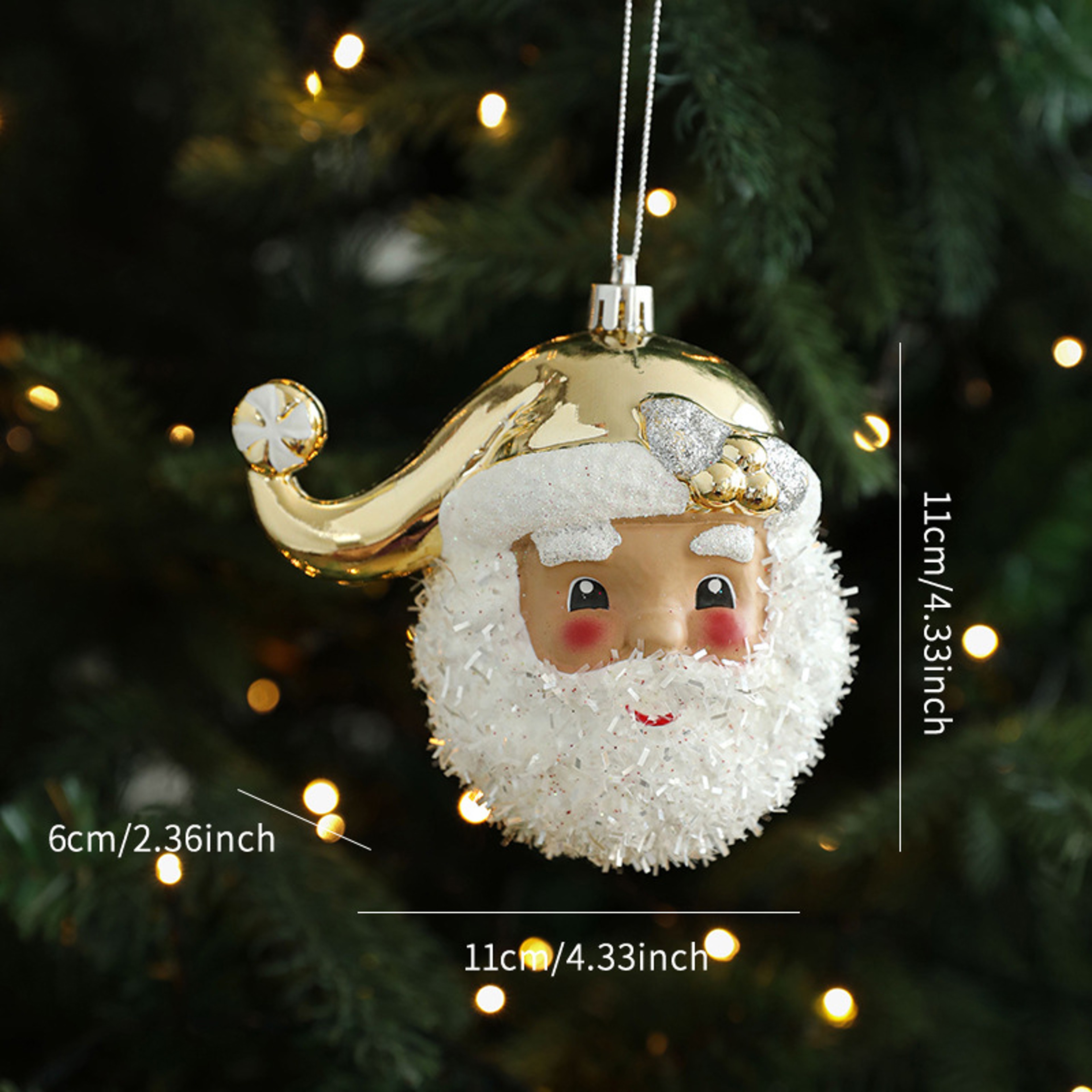 Christmas Tree Ornaments Hanging, Acrylic Crystal Pendant, Snowflake Ornaments , Home Decoration Xmas Gifts – view 9