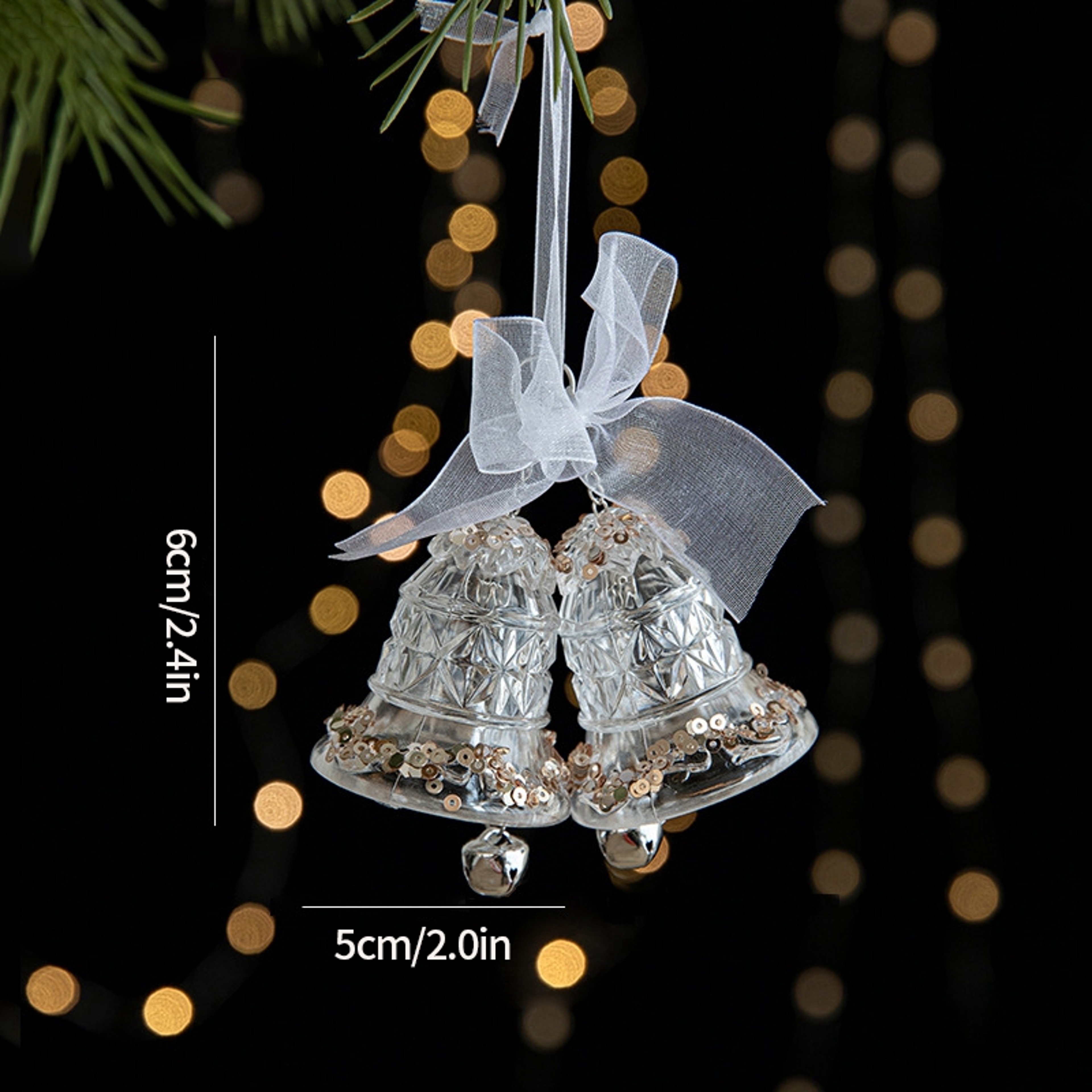 Christmas Tree Ornaments Hanging, Acrylic Crystal Pendant, Snowflake Ornaments , Home Decoration Xmas Gifts – view 32