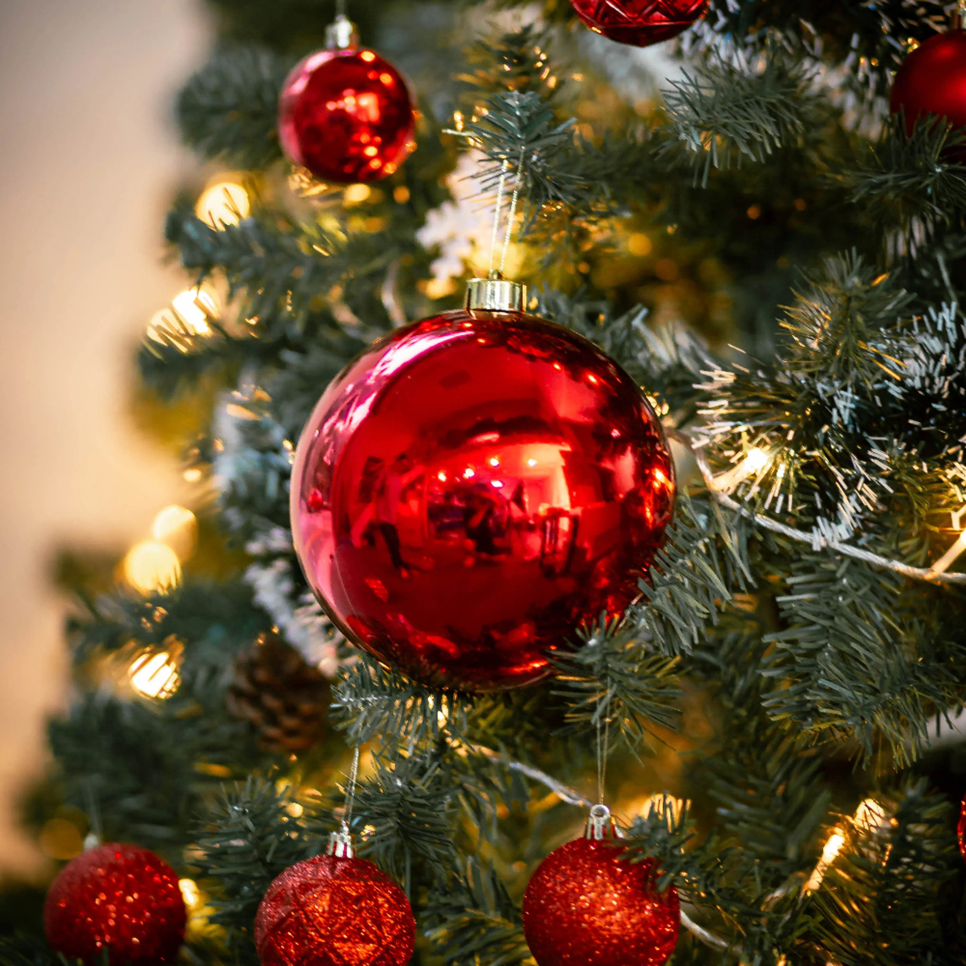 Christmas Ball Decorations Red, Decorative Ornaments for Hotels and Shopping Malls,Vibrant Christmas Colorful Ball Decor – view 2