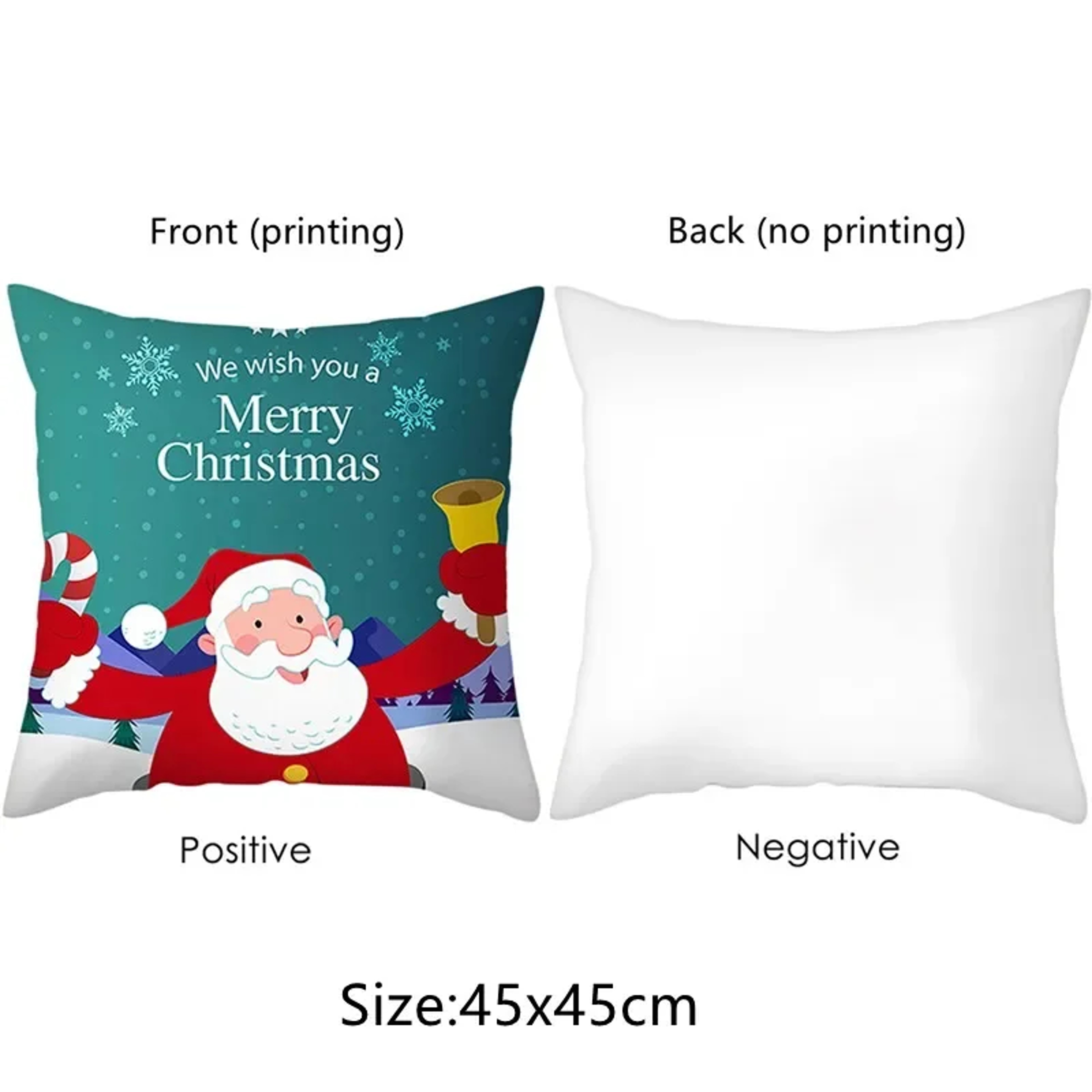 Red Snowflake Christmas Tree Pillow, Christmas Cushion Cover for Living Room Sofa, Holiday Home Decoration Pillowcase – view 5