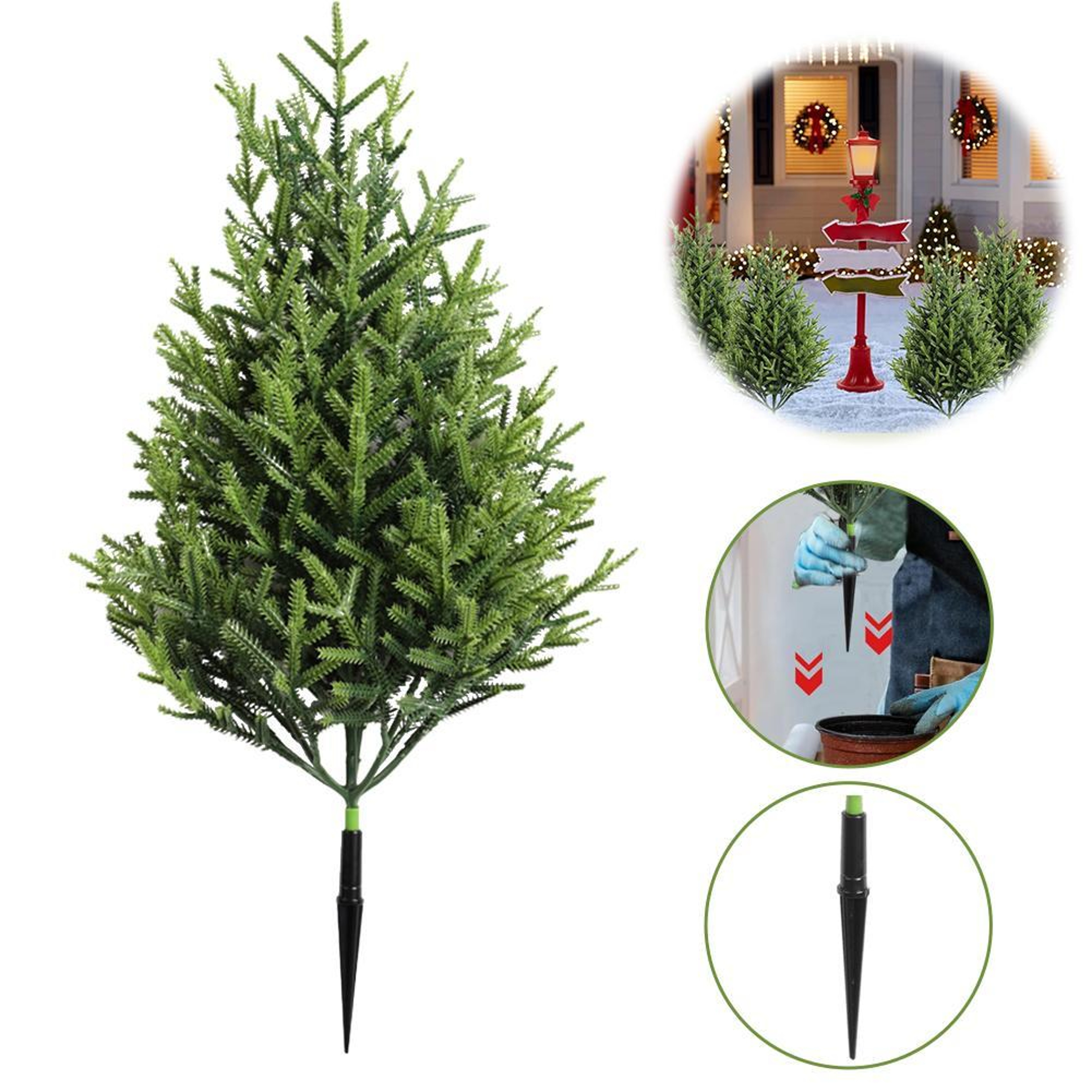 Artificial Green Plants, Pine Cypress Trees, Indoor Outdoor Home Decor, Christmas Decoration Simulated, Xmas Ornaments – view 1