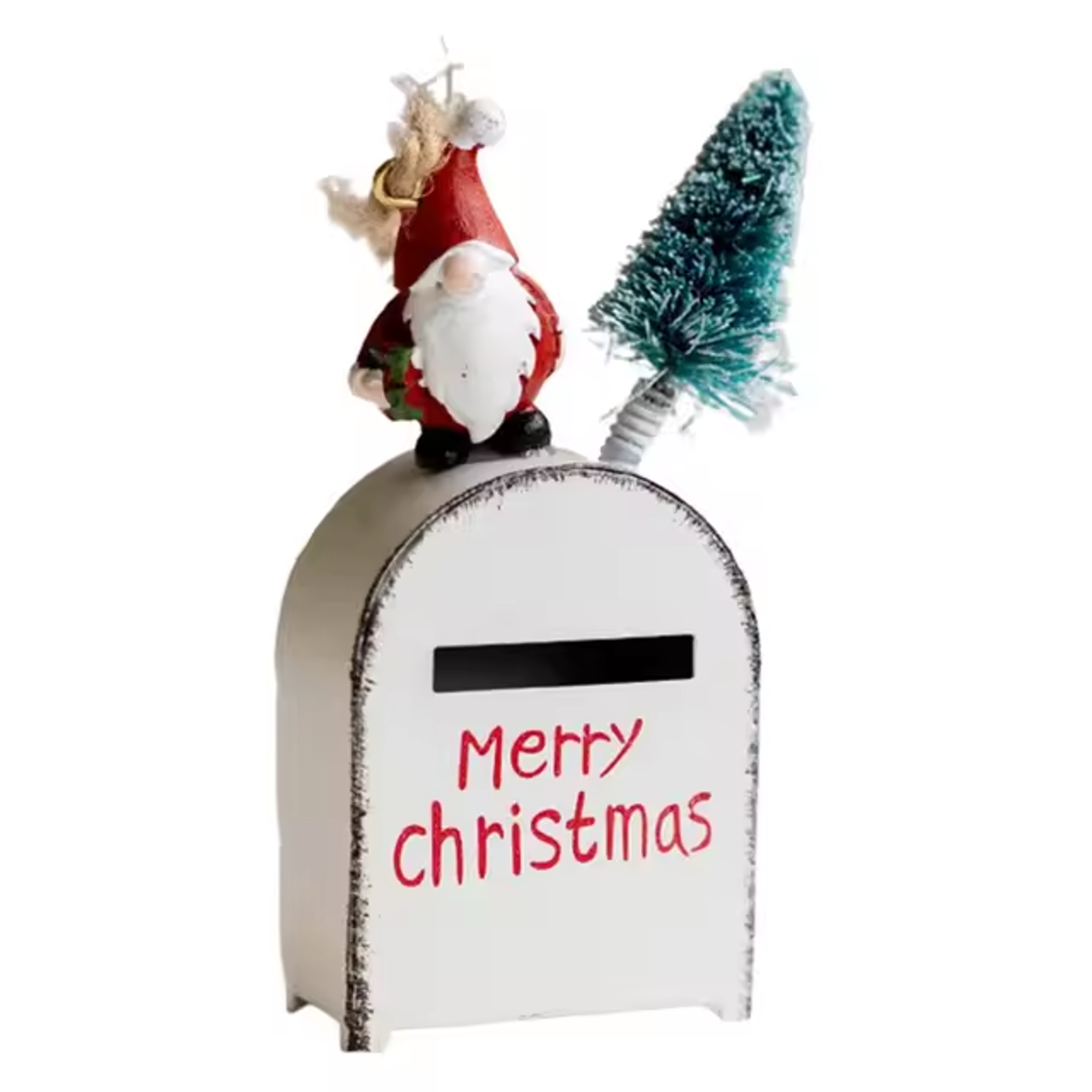 Santa Claus Exquisite Cartoon Iron Mail Box, Christmas Tree Decoration Pendant, House Pendant Decoration Christmas House – view 8