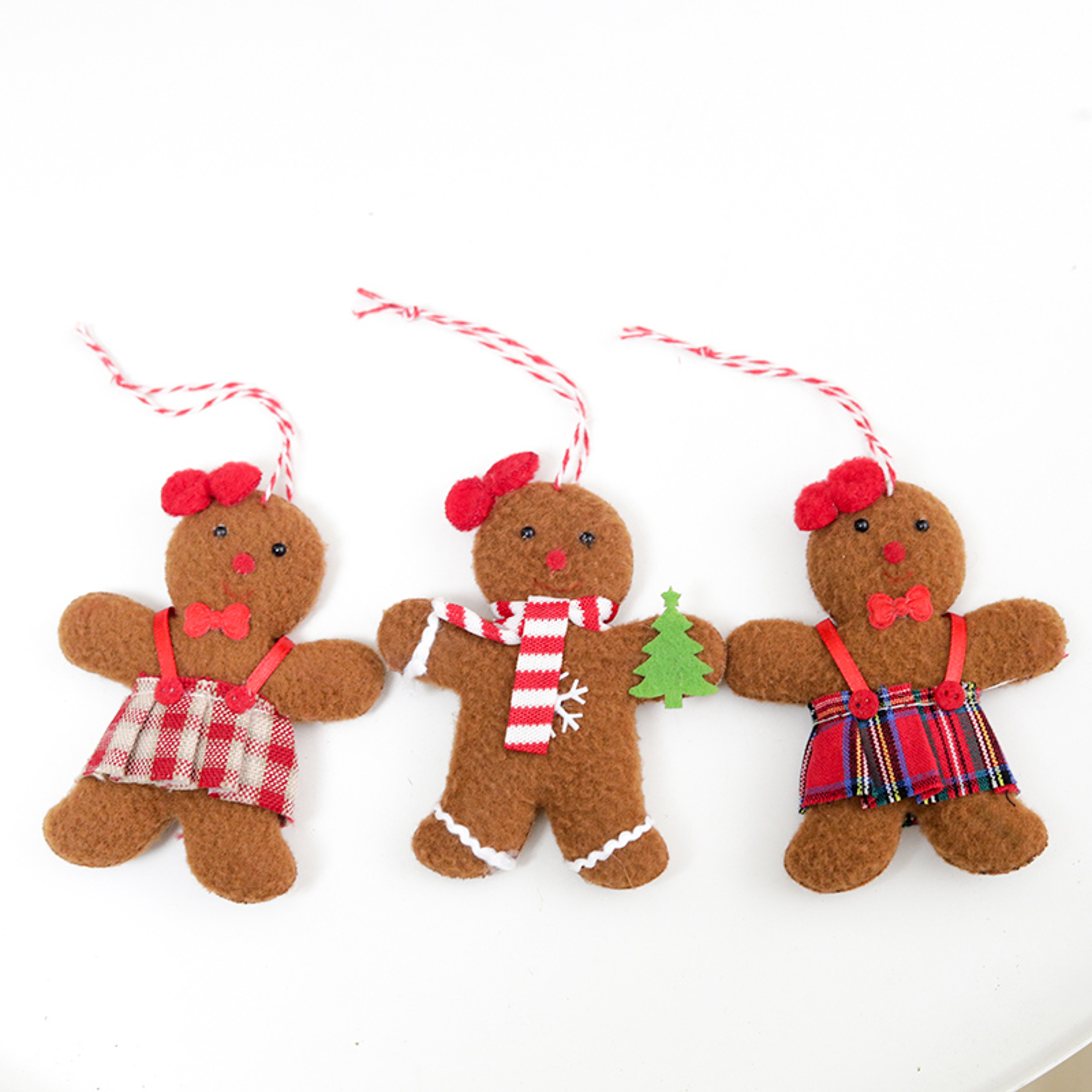 Gingerbread Man Christmas New Year Decoration, Plush Home Doll, Xmas Tree Hanging Ornament, Indoor Table Pendant – view 7