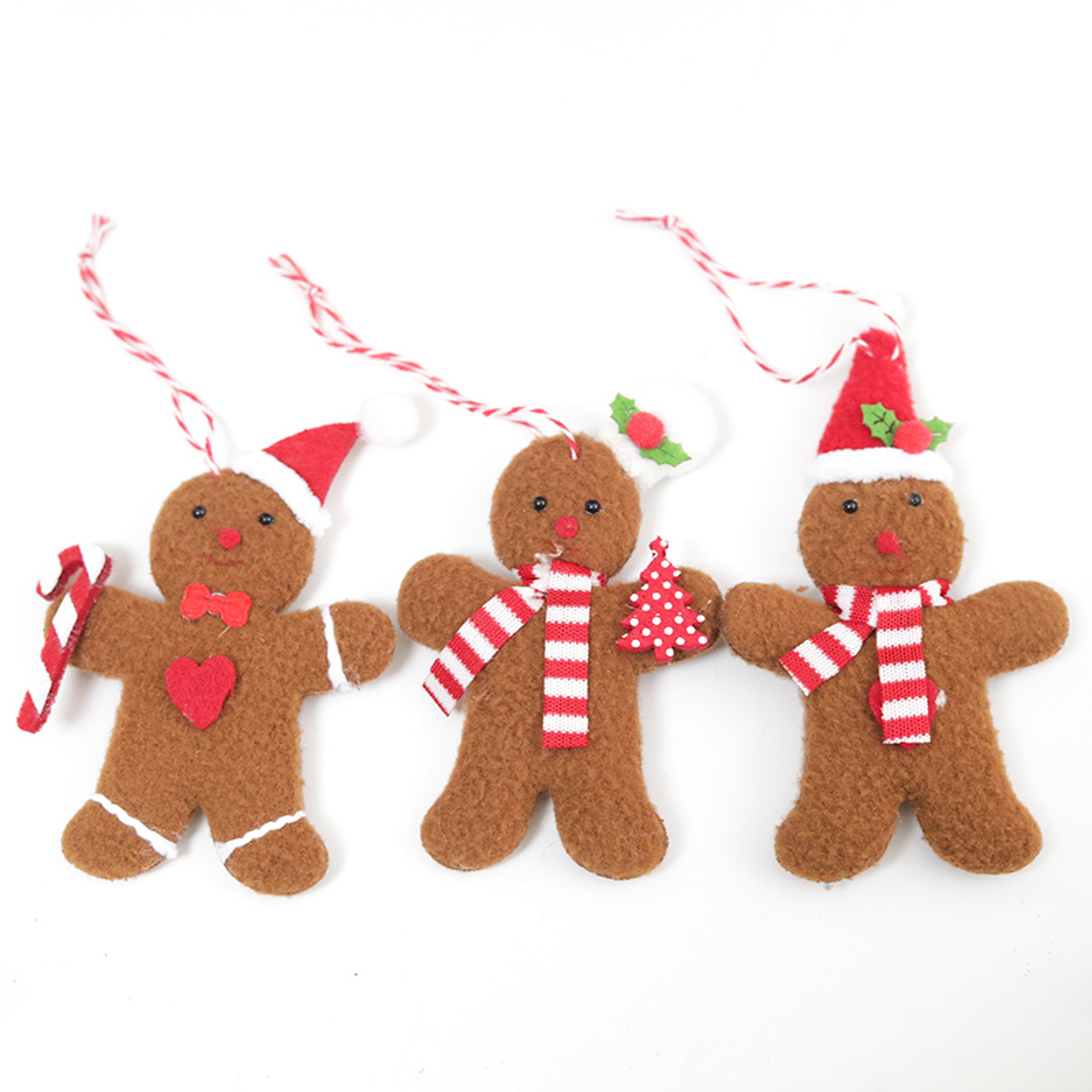 Gingerbread Man Christmas New Year Decoration, Plush Home Doll, Xmas Tree Hanging Ornament, Indoor Table Pendant – view 8