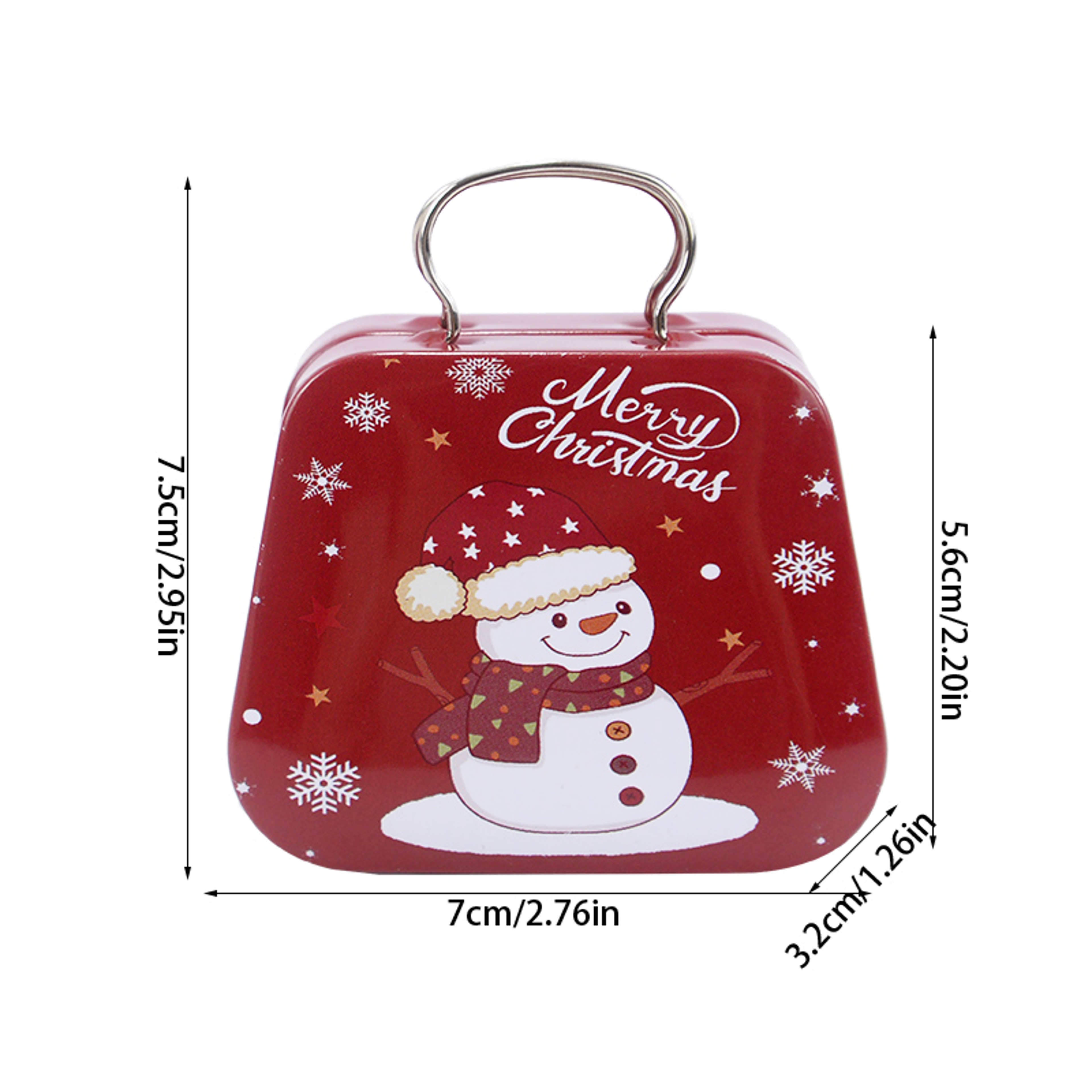 Metal Candy Box, Christmas Tin Handbag, Cookie Boxes, Holiday Xmas Gift Boxes, Party Supplies, Ornaments – view 6