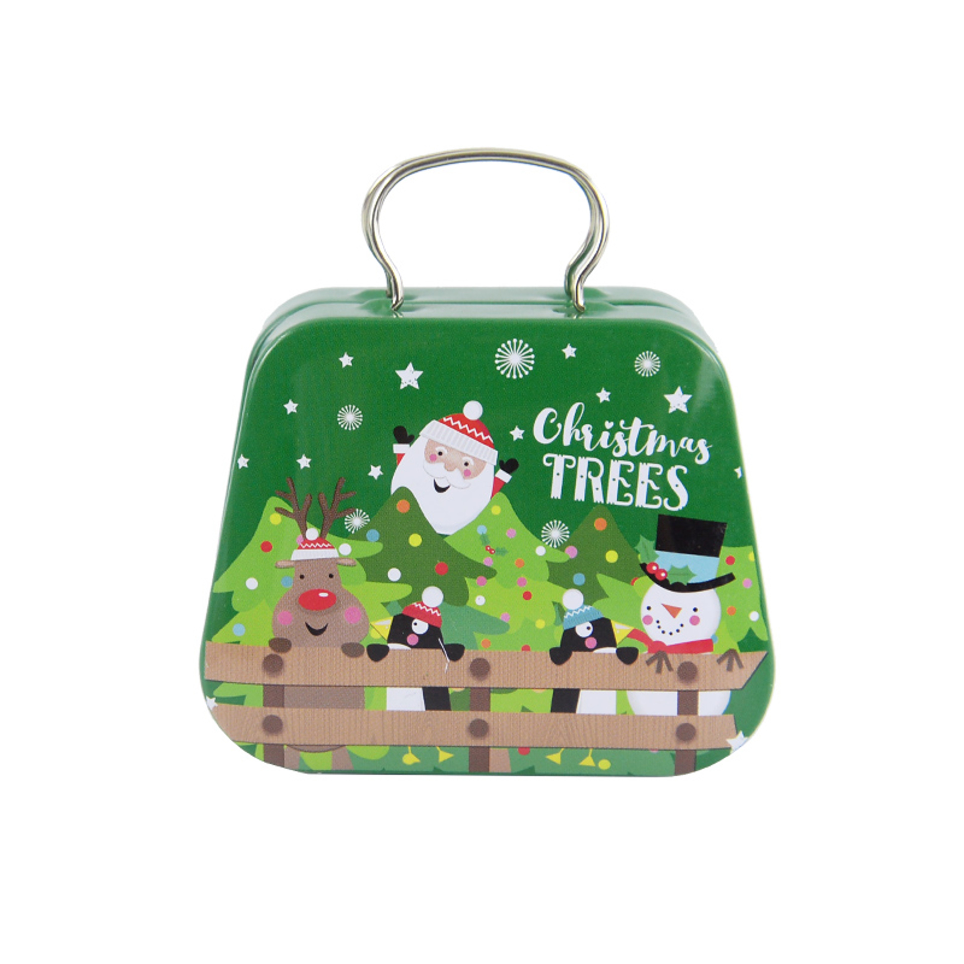 Metal Candy Box, Christmas Tin Handbag, Cookie Boxes, Holiday Xmas Gift Boxes, Party Supplies, Ornaments – view 14