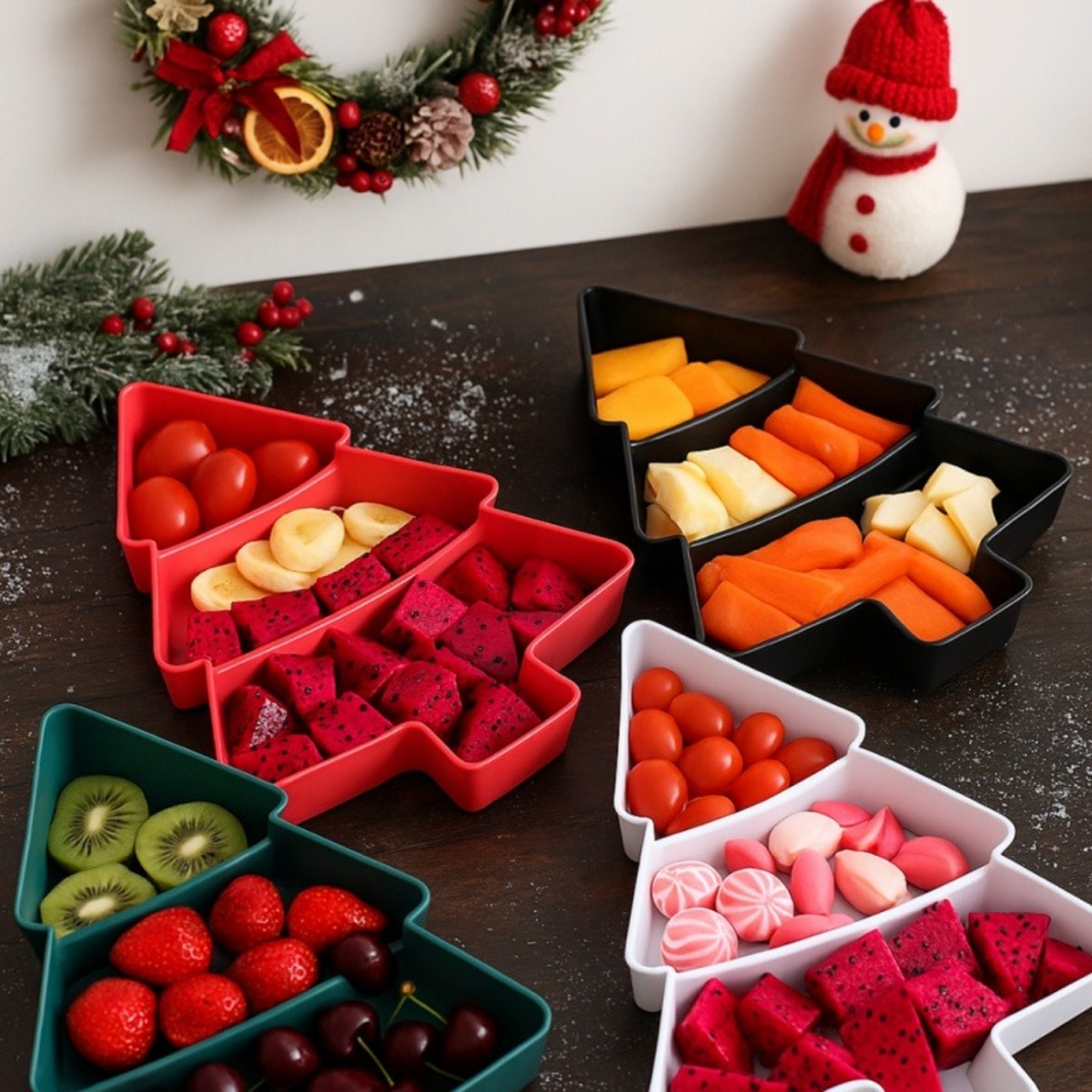 Merry Christmas Decorations For Home Noel, Christmas Decoration Tree Fruit Plate, Xmas Gifts Happy New Year – view 3