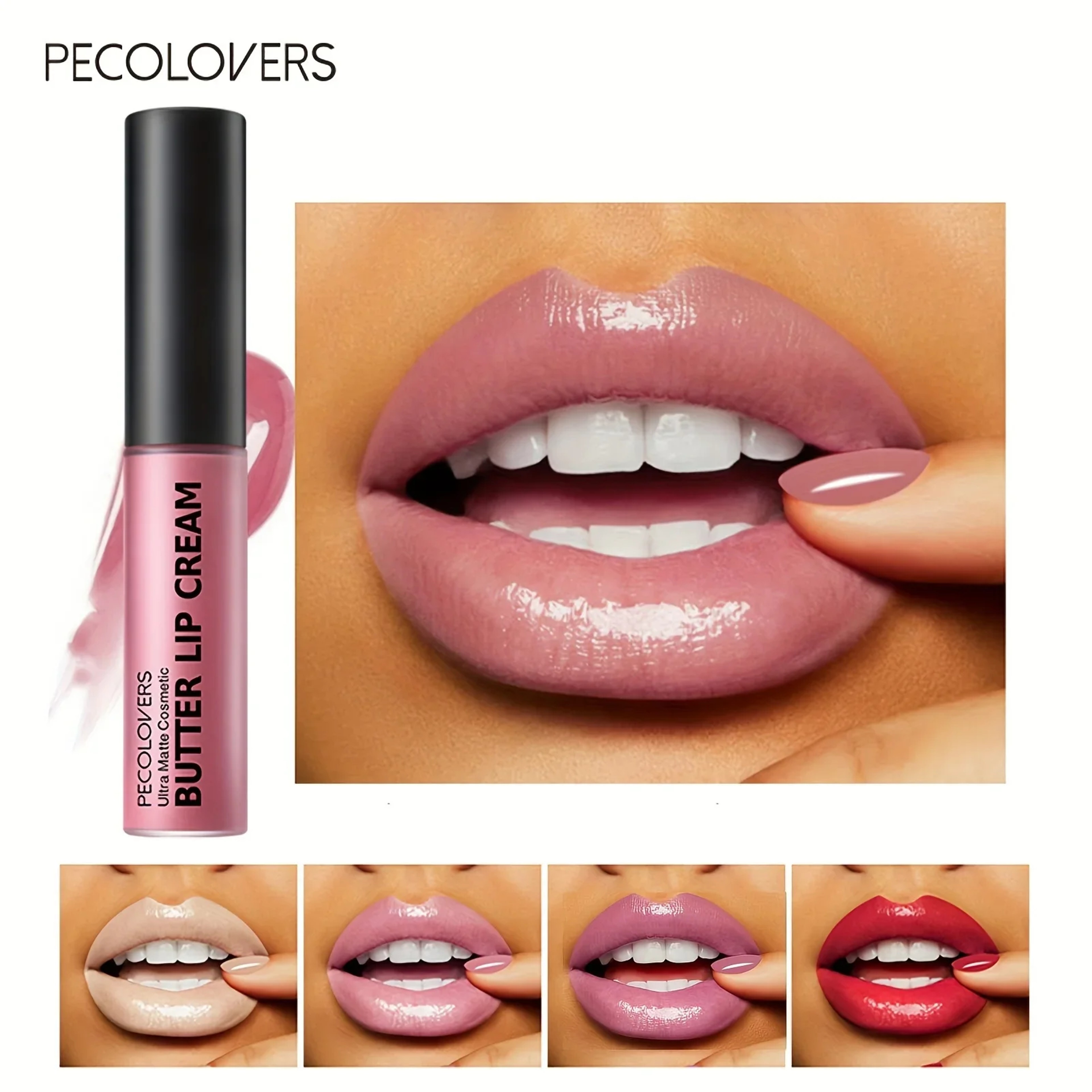 Long Lasting Nude Lip Makeup, Hydrating Lip Gloss, Butter Gloss Non-Sticky Lip Gloss with Essential Oil – view 2