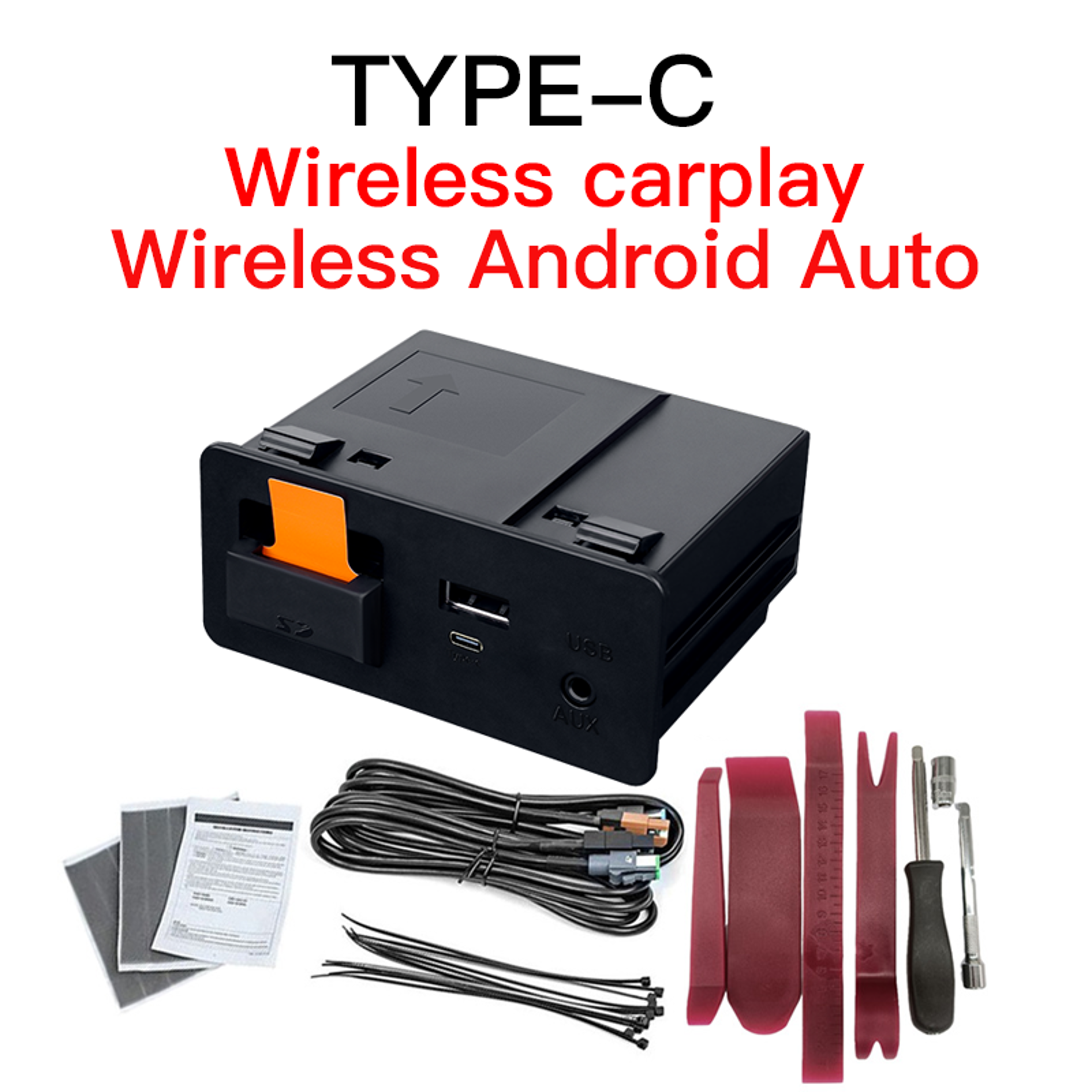 Wireless Type-C CarPlay and Android Auto Adapter UBS Hub, OEM for Mazda Retrofit Kit for Mazda – view 10
